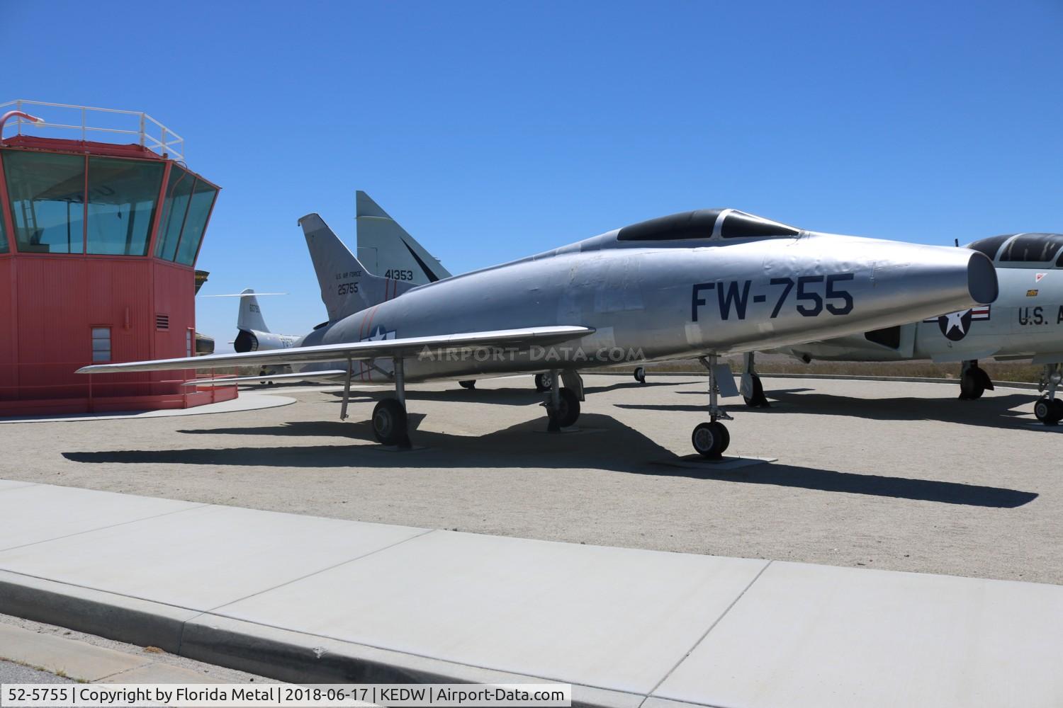 52-5755, North American YF-100A Super Sabre C/N 180-2, YF-100A