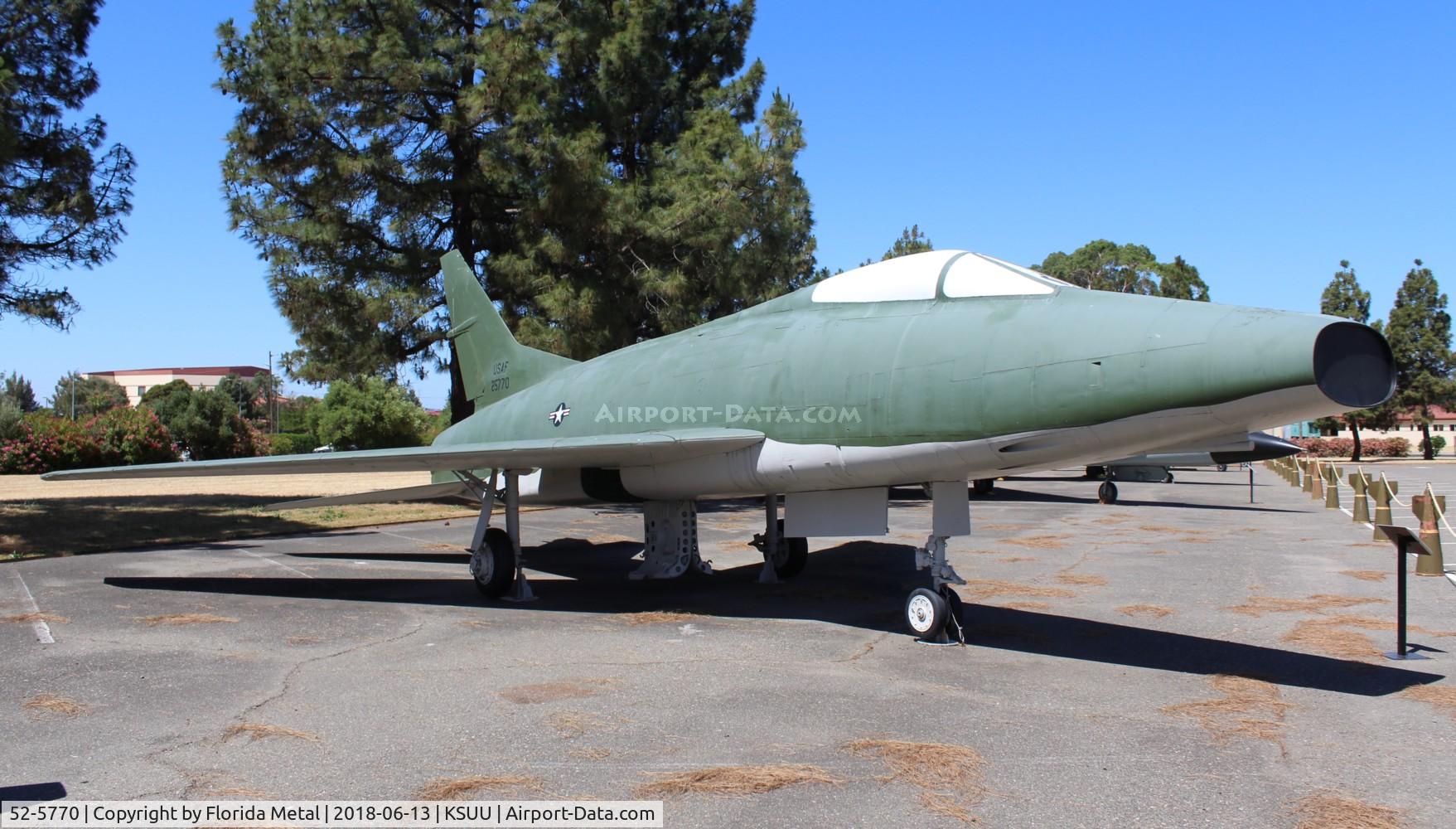 52-5770, North American F-100A Super Sabre C/N 192-15, F-100A