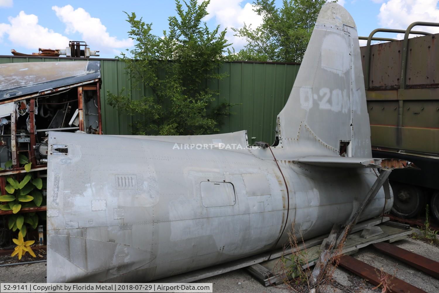 52-9141, 1952 Lockheed T-33A Shooting Star C/N 580-7195, T-33A parts at Russell