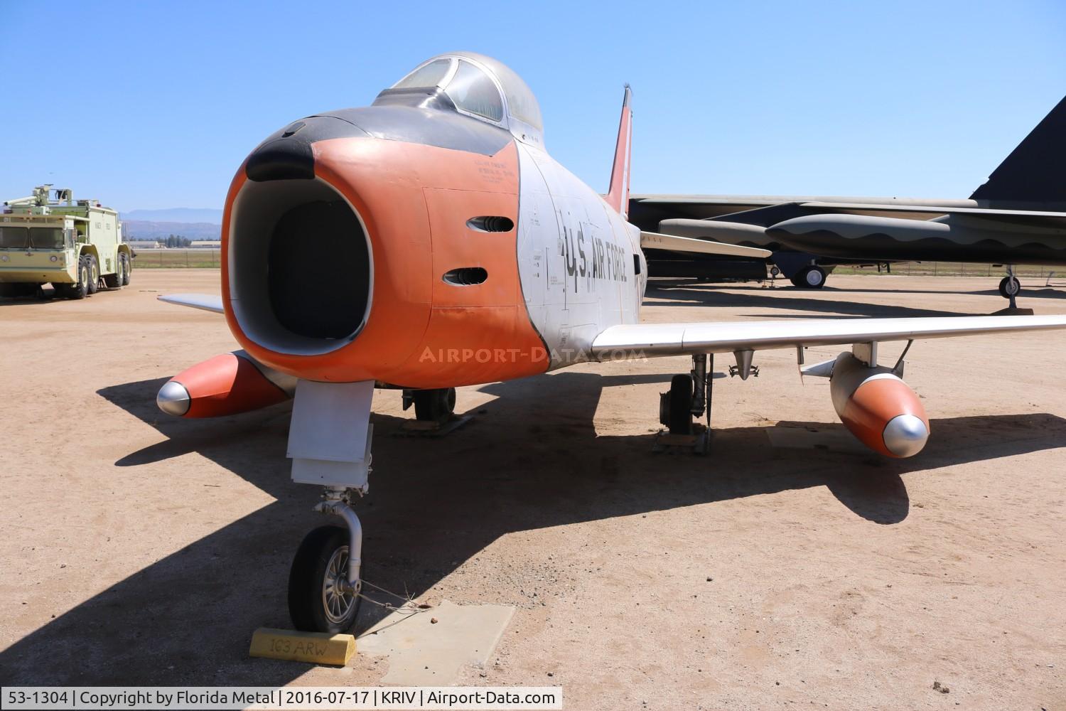 53-1304, 1955 North American F-86H Sabre C/N 203-76, F-86H