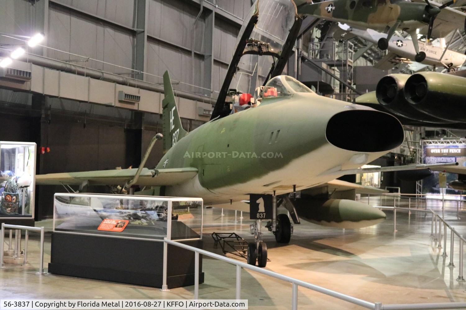 56-3837, 1958 North American F-100F Super Sabre C/N 243-113, F-100F