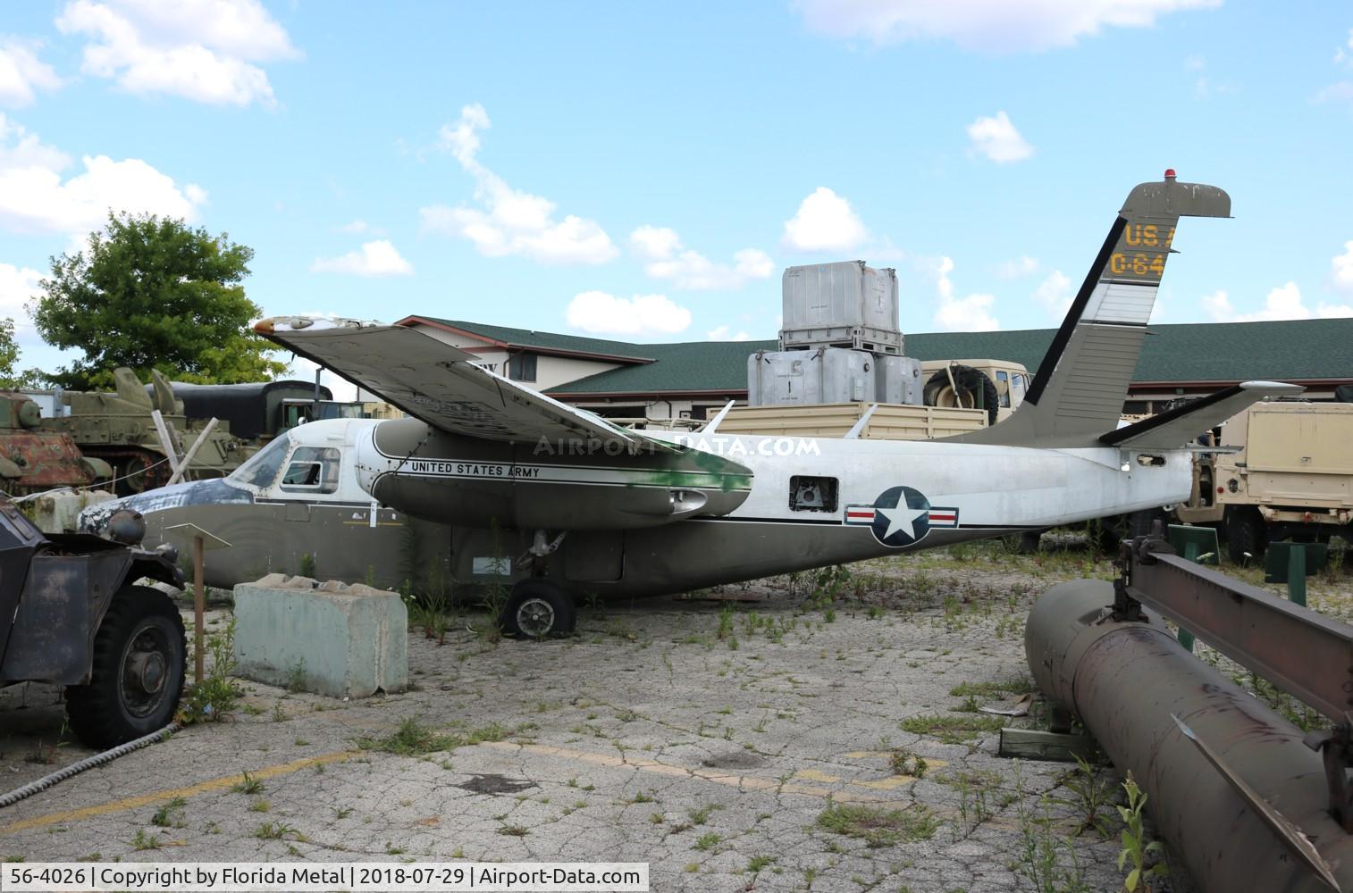 56-4026, 1956 Aero Commander U-9C (L-26C) C/N 680-344-36, U-9C at Russell
