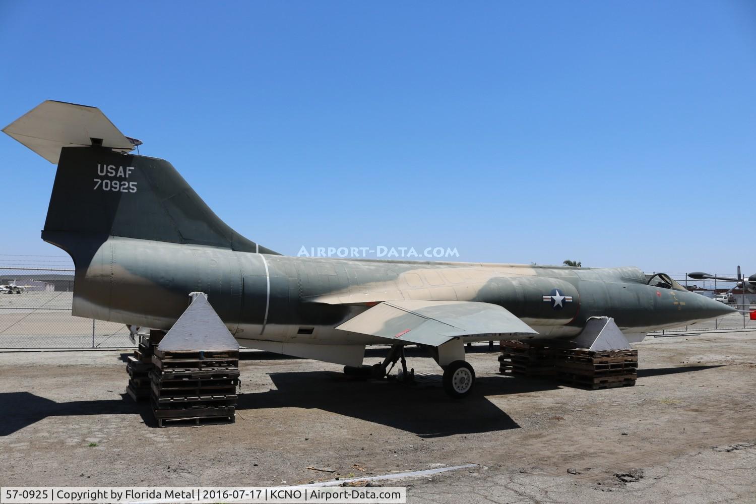 57-0925, 1957 Lockheed F-104C Starfighter C/N 383-1234, F-104C