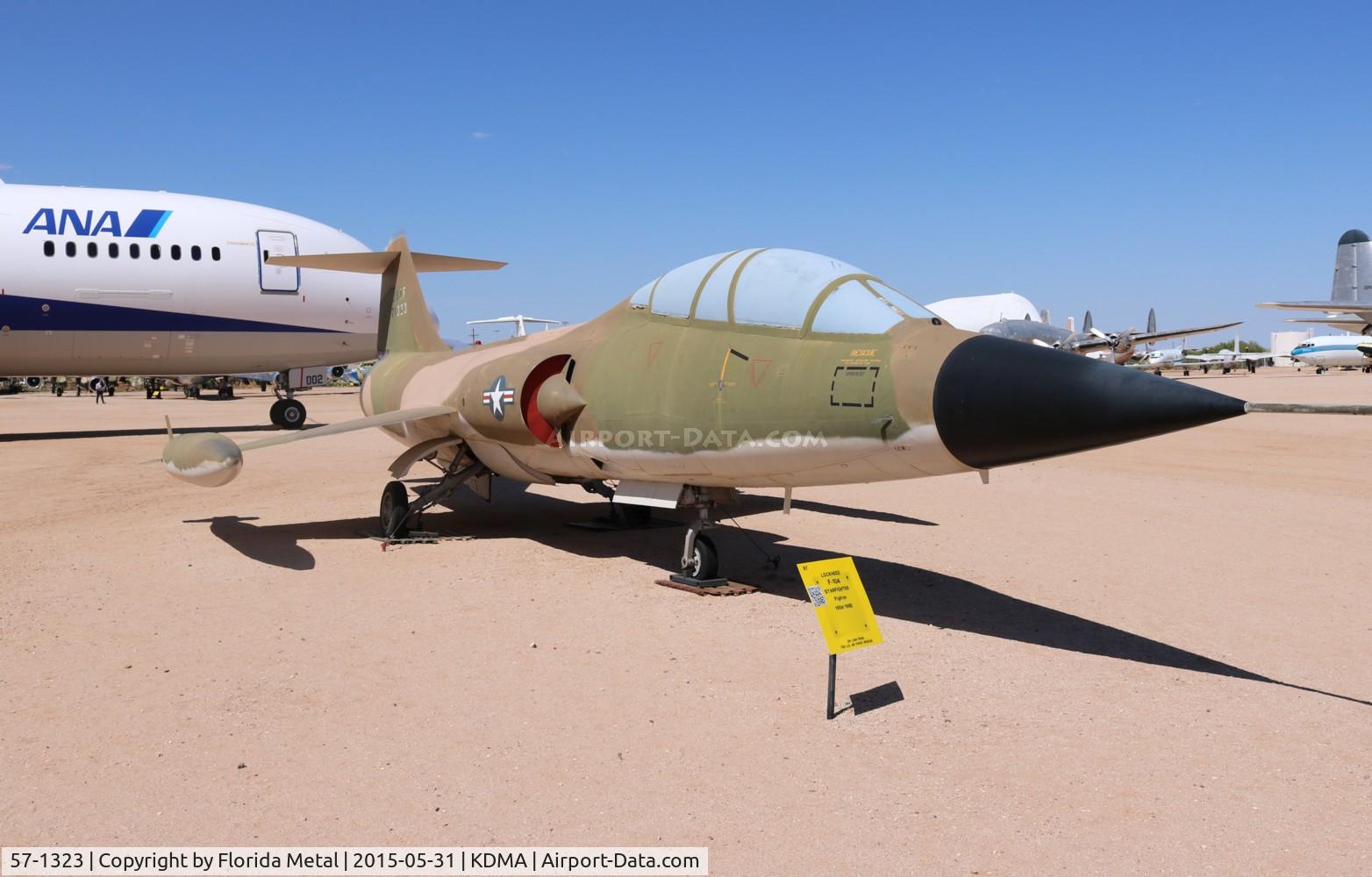 57-1323, 1957 Lockheed F-104D Starfighter C/N 483-5035, F-104D