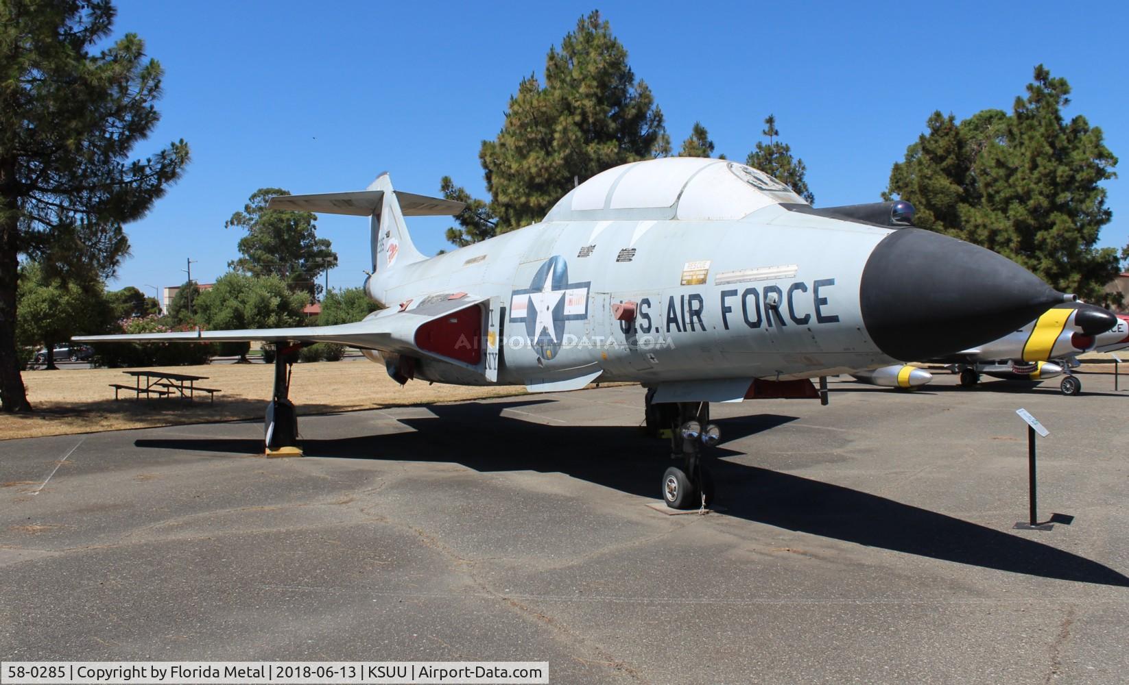 58-0285, McDonnell F-101B-105-MC Voodoo C/N 657, F-101B