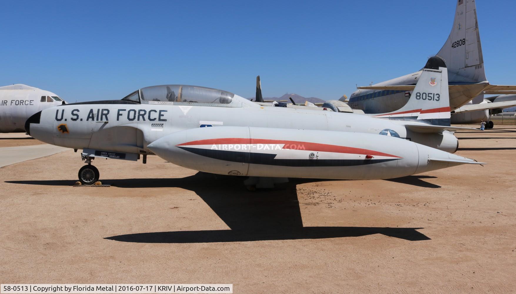58-0513, 1958 Lockheed T-33A Shooting Star C/N 580-1562, T-33A