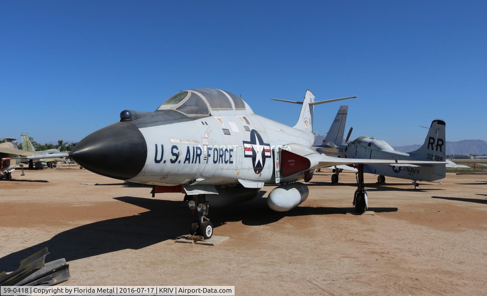 59-0418, 1959 McDonnell F-101B Voodoo C/N 742, F-101B