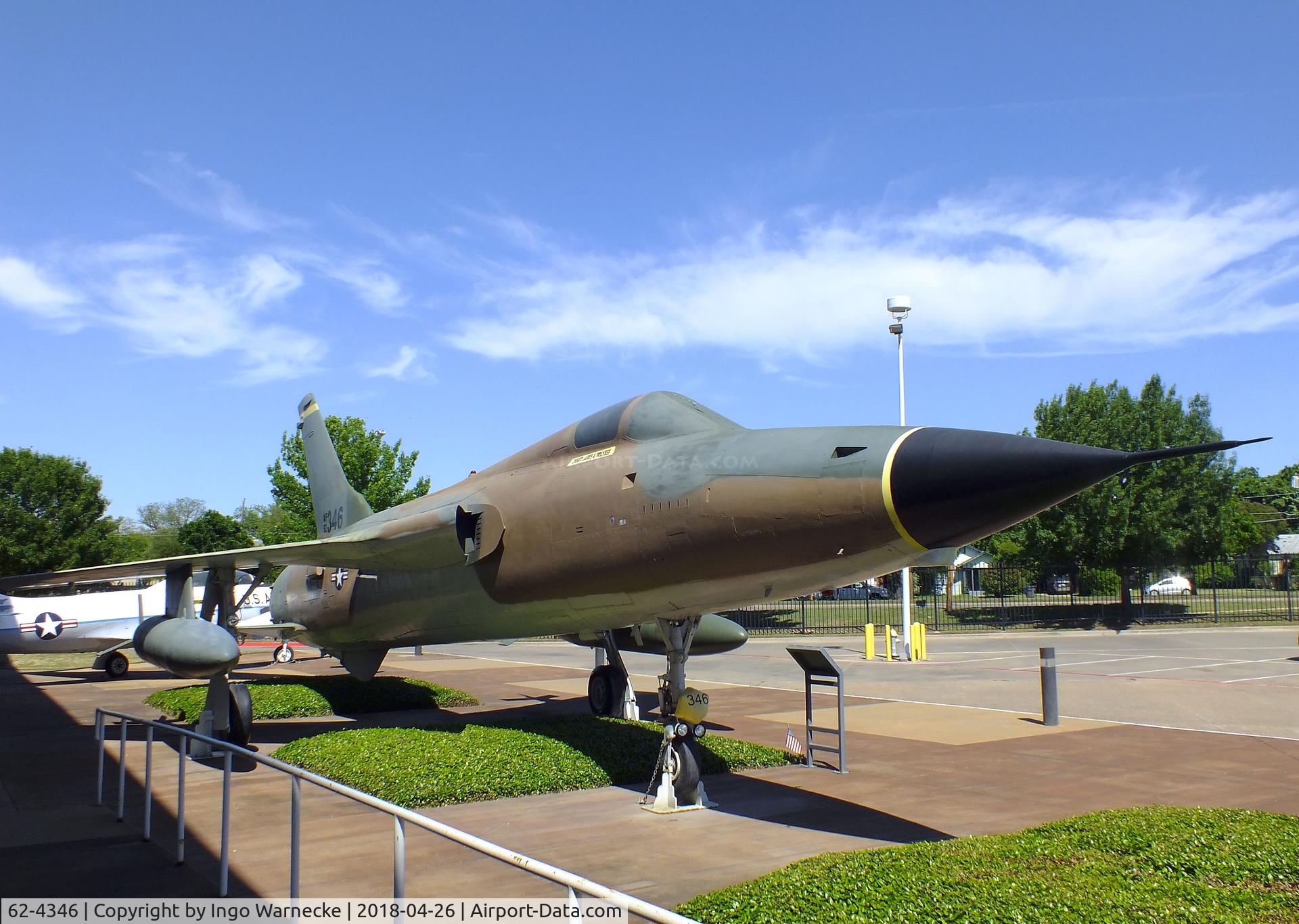 62-4346, 1962 Republic F-105D Thunderchief C/N D525, Republic F-105D Thunderchief at the Frontiers of Flight Museum, Dallas TX