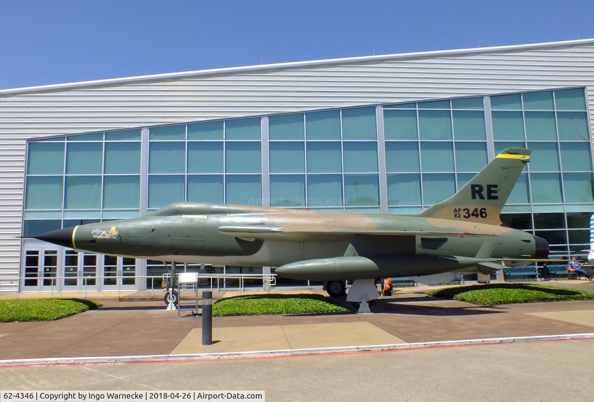62-4346, 1962 Republic F-105D Thunderchief C/N D525, Republic F-105D Thunderchief at the Frontiers of Flight Museum, Dallas TX