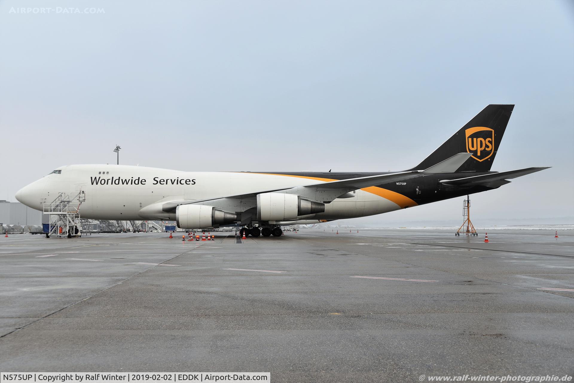 N575UP, 2008 Boeing 747-44AF C/N 35664, Boeing 747-44AF - 5X UPS United Parcel Service UPS - 35664 - N575UP - 02.02.2019 - CGN