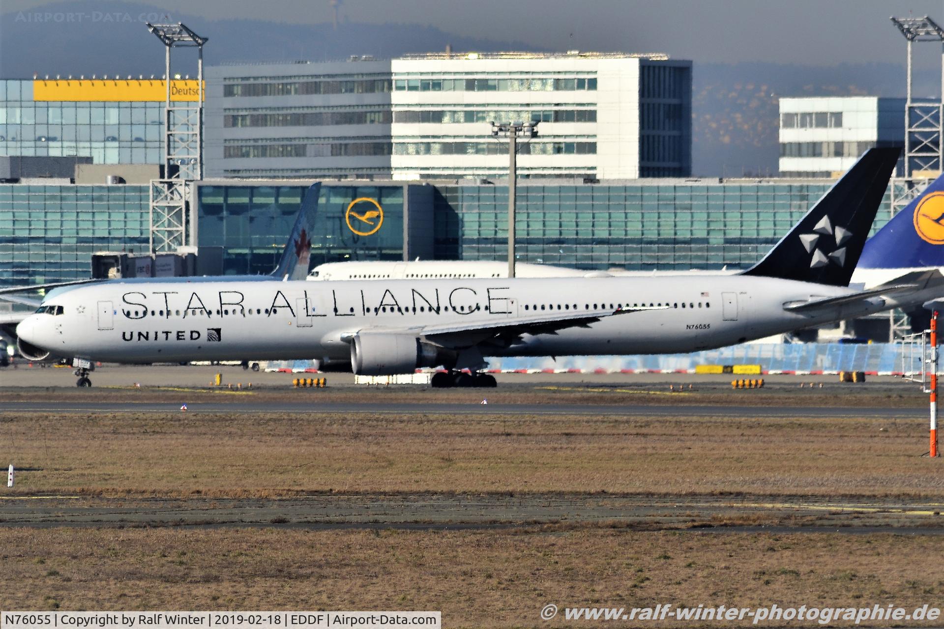 N76055, 2001 Boeing 767-424/ER C/N 29450, Boeing 767-424ER - UA UAL United Airlines 'Star Alliance' - 29450 - N76055 - 18.02.2019 - FRA