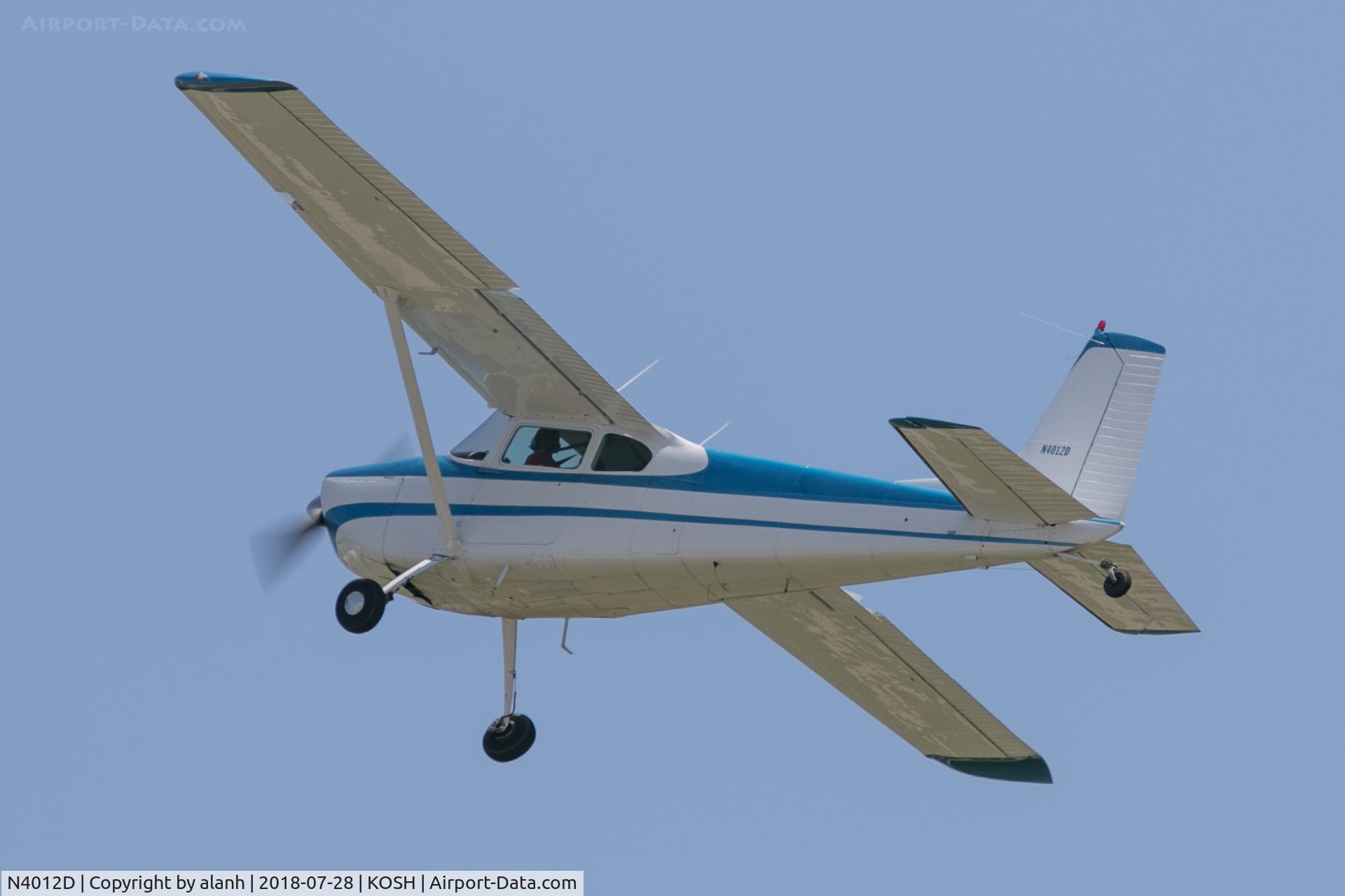 N4012D, 1957 Cessna 182A Skylane C/N 34712, Departing AirVenture 2018
