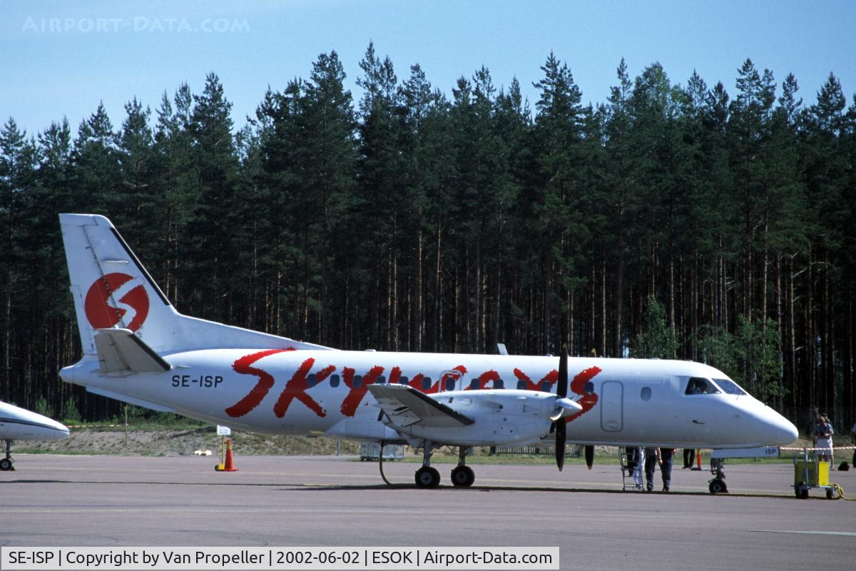 SE-ISP, 1984 Saab-Fairchild SF340 C/N 340A-015, Skyways Saab-Fairchild SF340A on the platform of Karlstad airport, Sweden, 2002