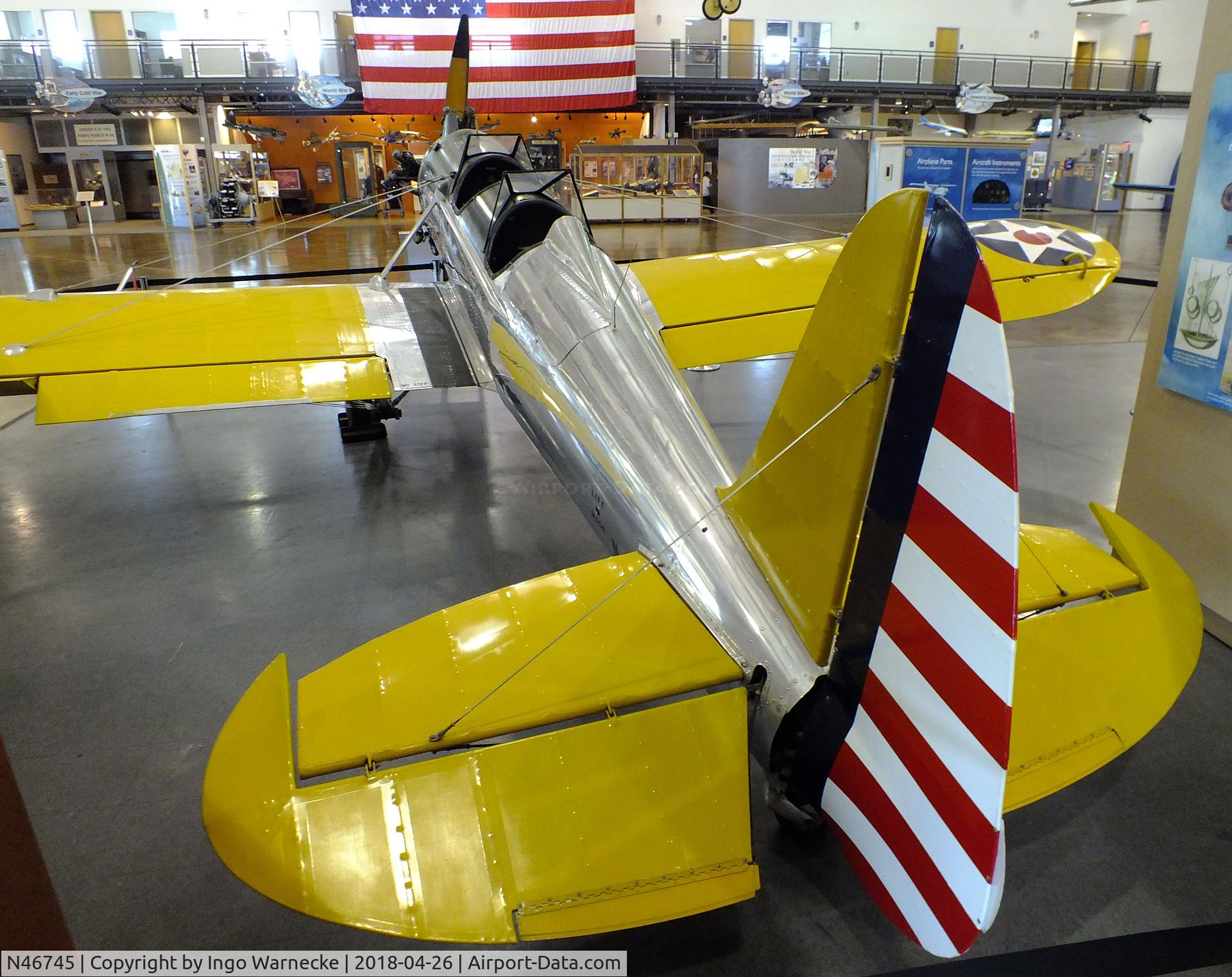 N46745, 1942 Ryan Aeronautical ST3KR C/N 2131, Ryan ST3KR (PT-22 Recruit) at the Frontiers of Flight Museum, Dallas TX