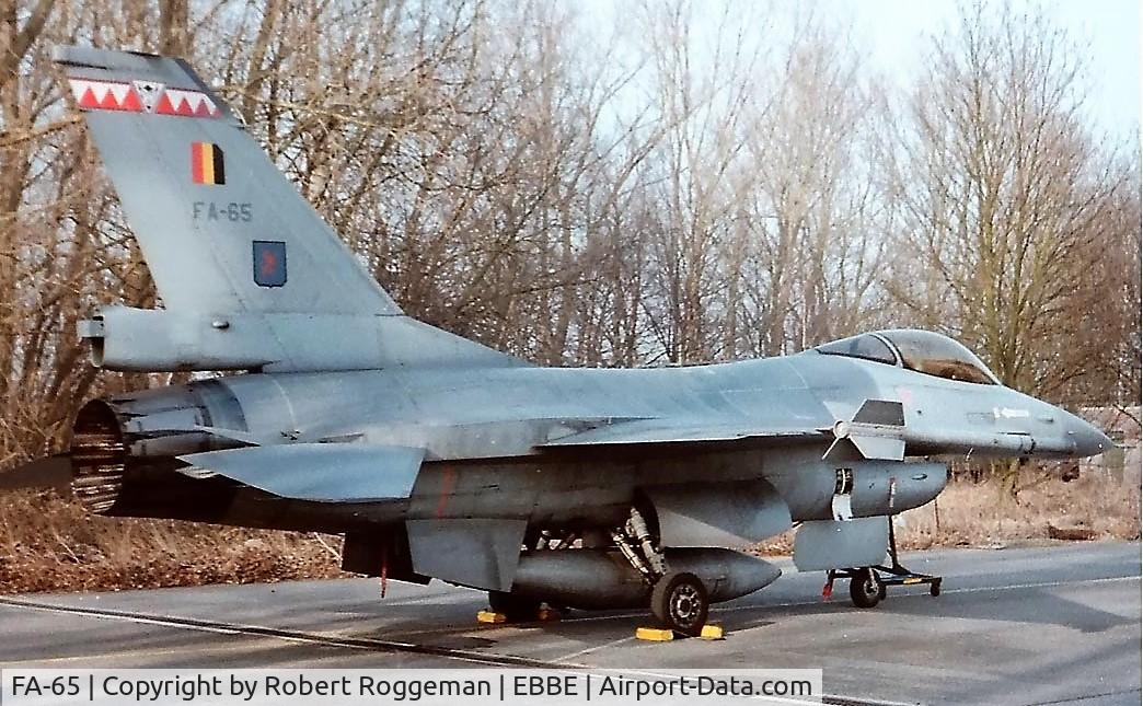FA-65, 1980 SABCA F-16AM Fighting Falcon C/N 6H-65, F-16A.SPOTTERSDAG.23 SQAUDRON.1996-01.
