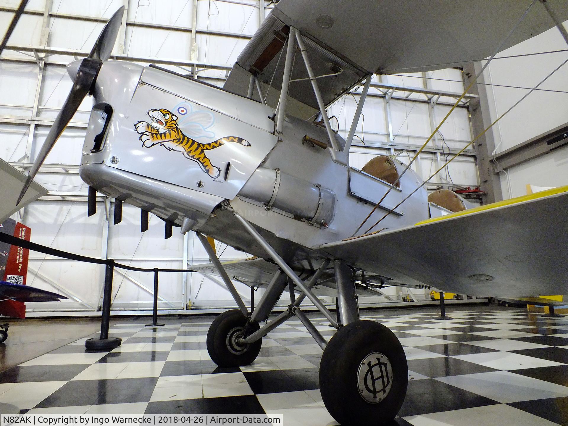 N82AK, 1940 De Havilland DH-82A Tiger Moth II Tiger Moth II C/N 85605, De Havilland D.H.82A Tiger Moth at the Frontiers of Flight Museum, Dallas TX