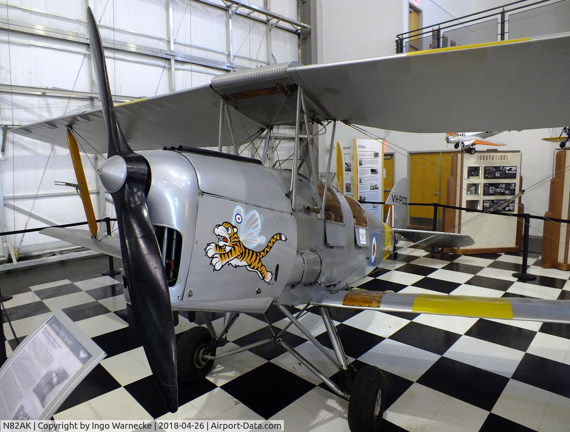 N82AK, 1940 De Havilland DH-82A Tiger Moth II Tiger Moth II C/N 85605, De Havilland D.H.82A Tiger Moth at the Frontiers of Flight Museum, Dallas TX