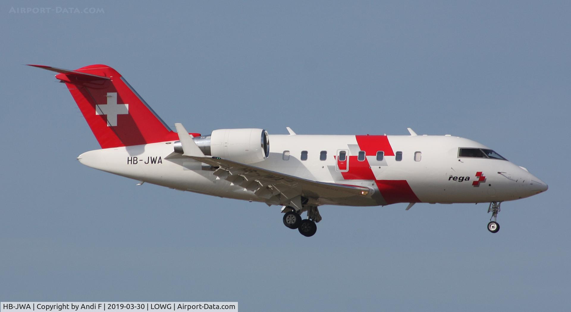 HB-JWA, 2016 Bombardier Challenger 650 (CL-600-2B16) C/N 6092, REGA -Swiss Air Ambulance Bombardier CL-600-2B16 Challenger 650