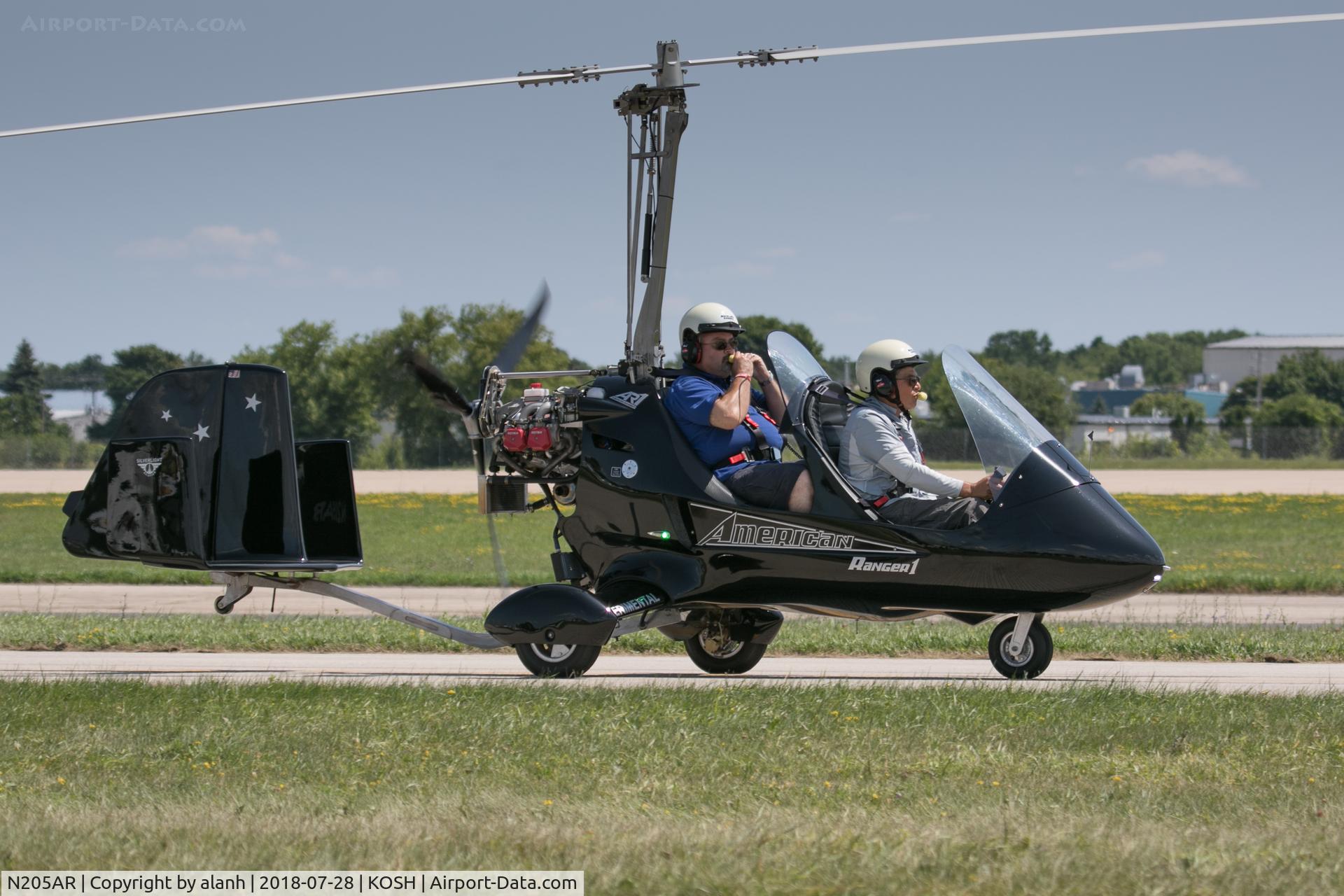 N205AR, 2016 Silverlight Aviation AR-1 C/N 19, American Ranger AR-1, taxying for departure at AirVenture 2018