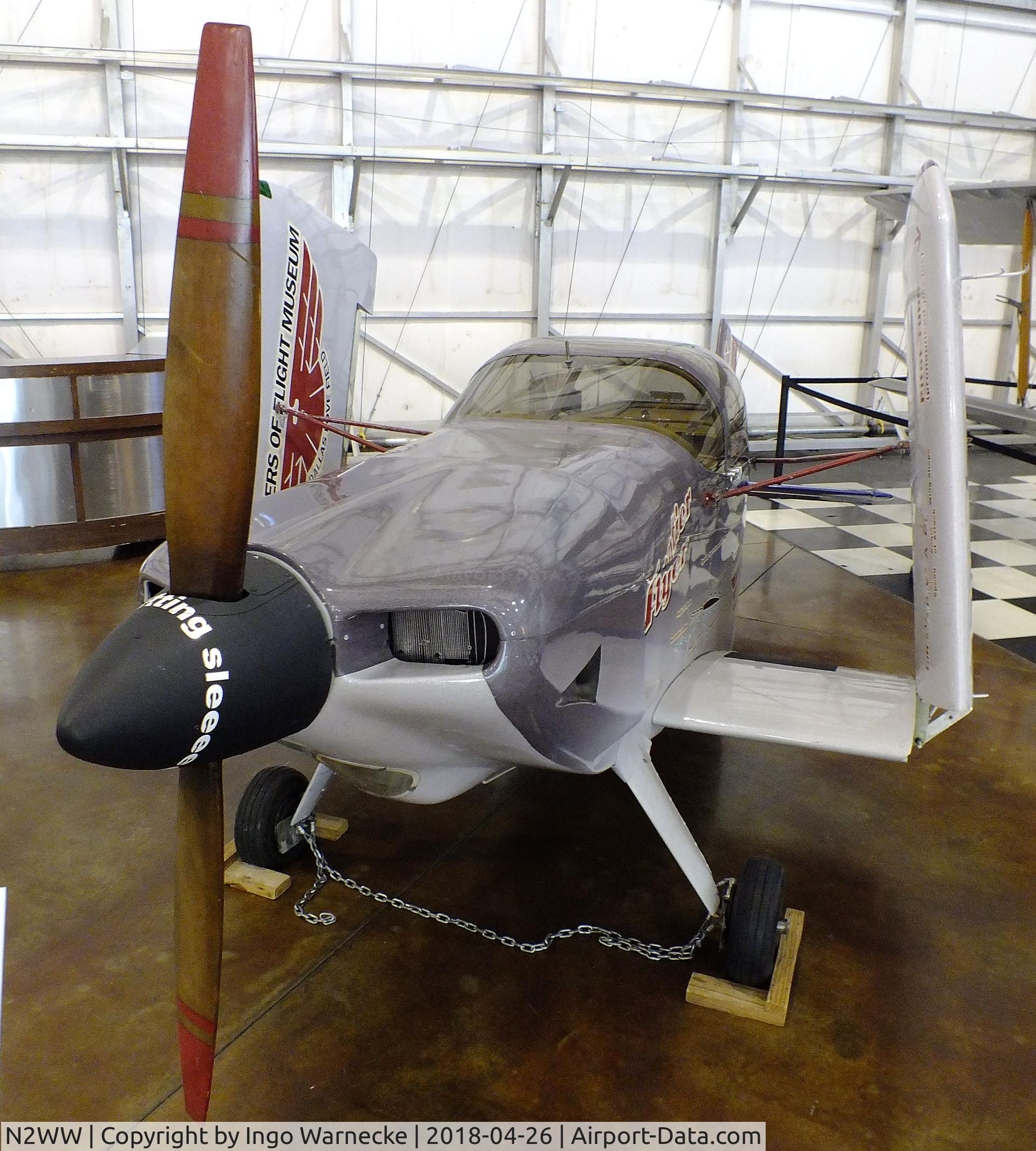 N2WW, 1974 Thorp T-18 Tiger C/N 772, Thorp T-18 at the Frontiers of Flight Museum, Dallas TX