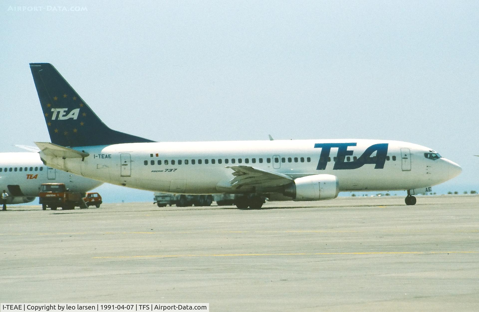 I-TEAE, 1989 Boeing 737-3M8/F C/N 24022, Tenerife 7.4.1991