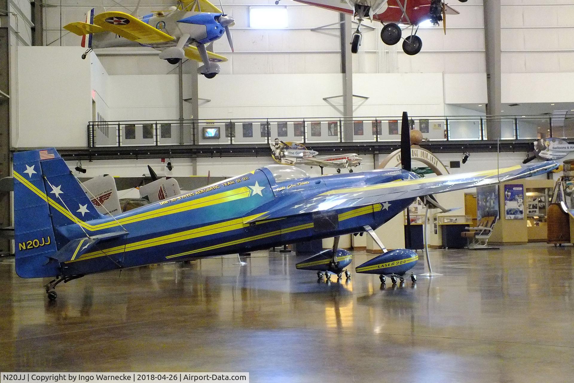 N20JJ, 1978 Stephens Akro Laser Z200 C/N 2002, Stephens Akro Laser Z200 at the Frontiers of Flight Museum, Dallas TX