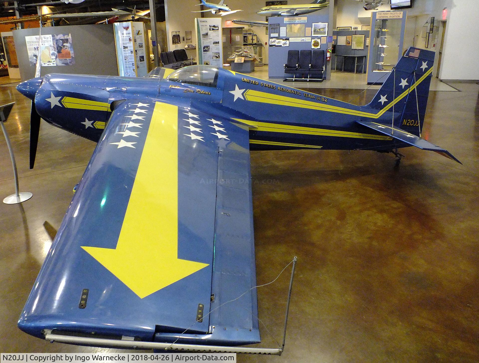 N20JJ, 1978 Stephens Akro Laser Z200 C/N 2002, Stephens Akro Laser Z200 at the Frontiers of Flight Museum, Dallas TX