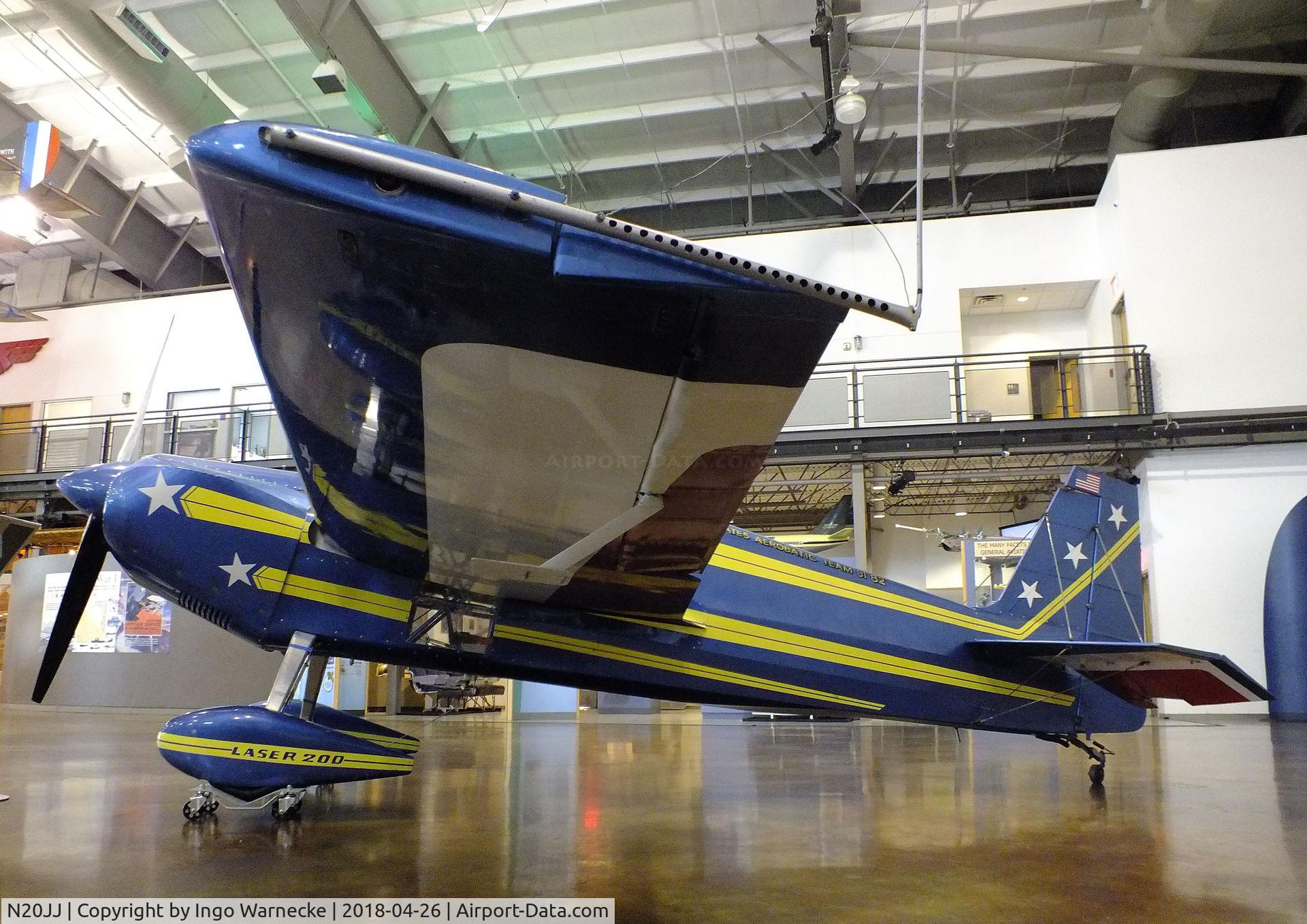 N20JJ, 1978 Stephens Akro Laser Z200 C/N 2002, Stephens Akro Laser Z200 at the Frontiers of Flight Museum, Dallas TX