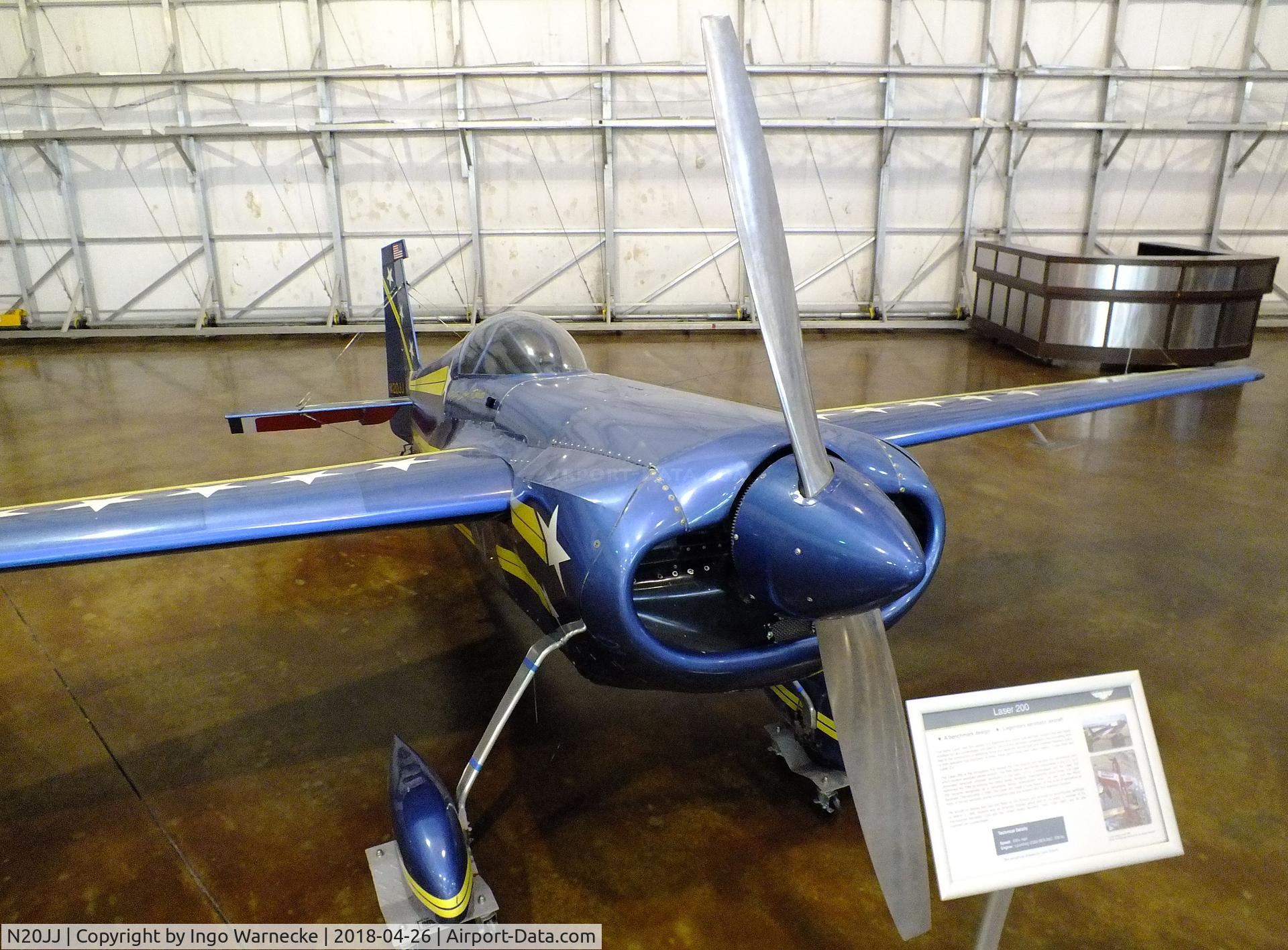 N20JJ, 1978 Stephens Akro Laser Z200 C/N 2002, Stephens Akro Laser Z200 at the Frontiers of Flight Museum, Dallas TX