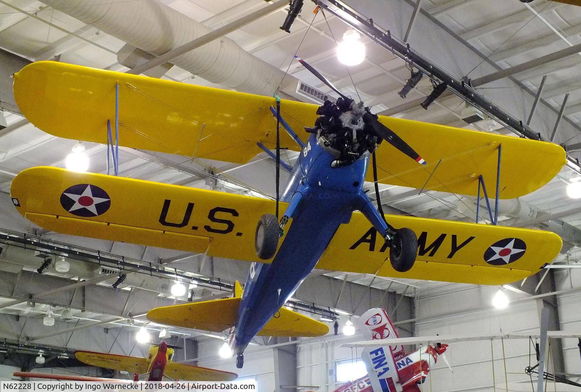 N62228, 1941 Boeing E75 C/N 75-2447, Boeing E75 (Stearman) at the Frontiers of Flight Museum, Dallas TX