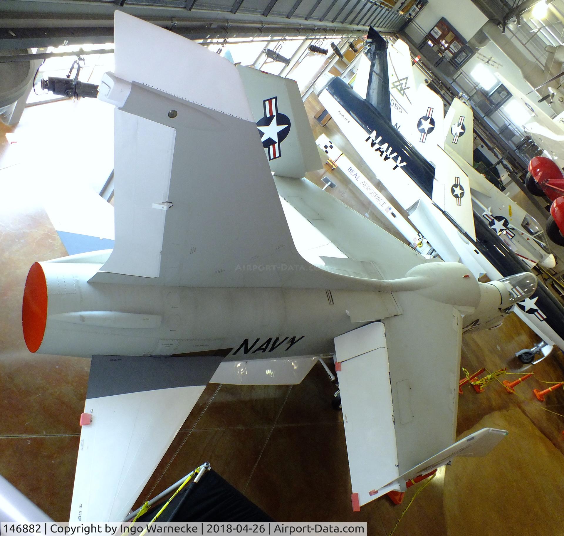 146882, Vought F8U-1P Crusader C/N Not found 146882, Vought F8U-1P (RF-8A) Crusader at the Frontiers of Flight Museum, Dallas TX