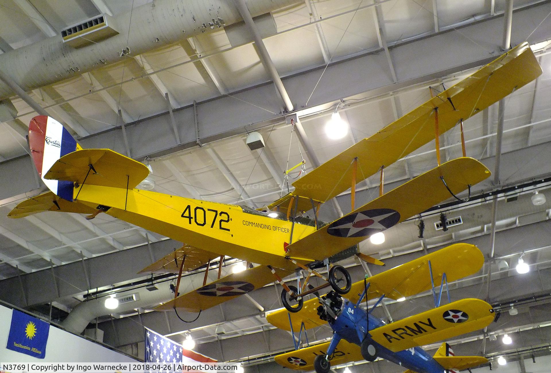 N3769, 1916 Liberty Iron Works JN-4D C/N 4072, Curtiss (Liberty Iron Works) JN-4D at the Frontiers of Flight Museum, Dallas TX