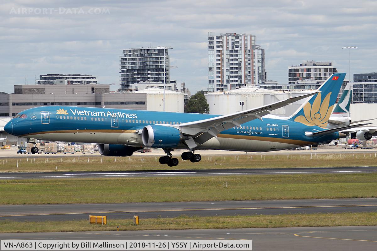 VN-A863, 2015 Boeing 787-96K Dreamliner C/N 35153, for 16R