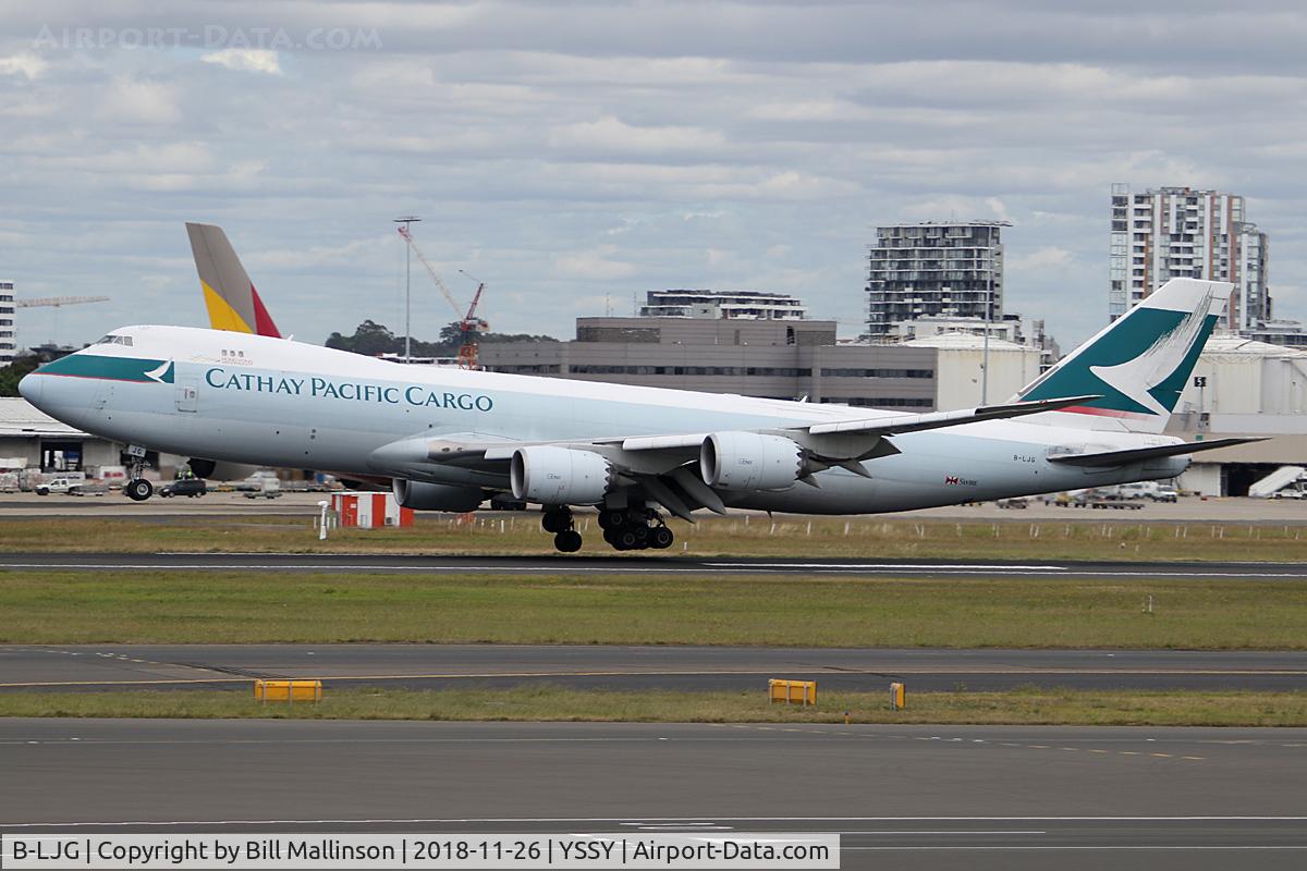 B-LJG, 2012 Boeing 747-867F C/N 39244, onto 16R