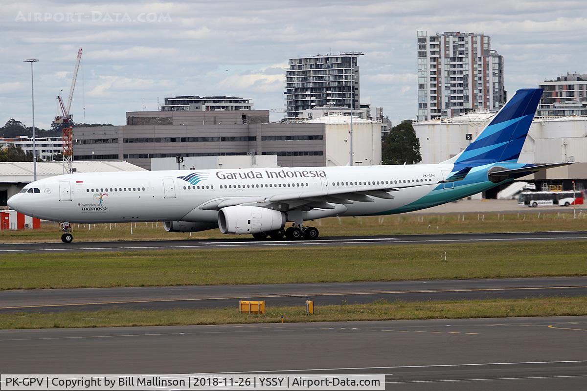 PK-GPV, 2014 Airbus A330-343 C/N 1577, on 16R