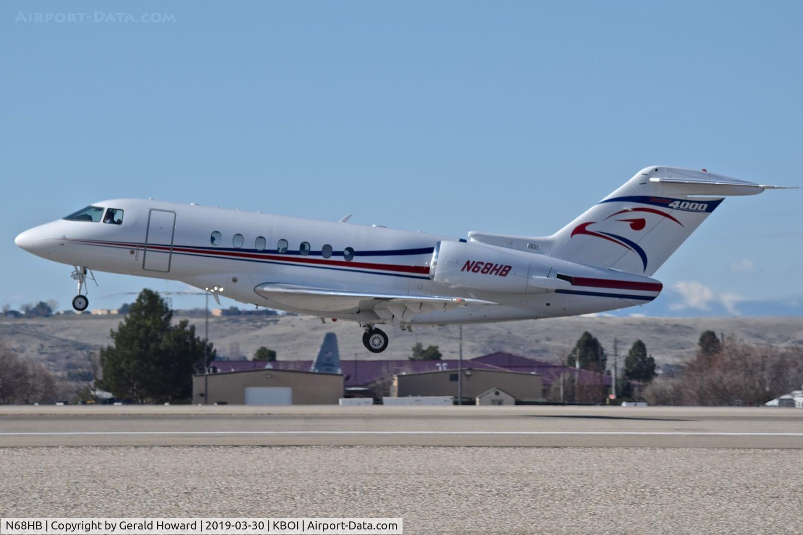 N68HB, 2011 Hawker Beechcraft 4000 C/N RC-68, Take off from RWY 10L.