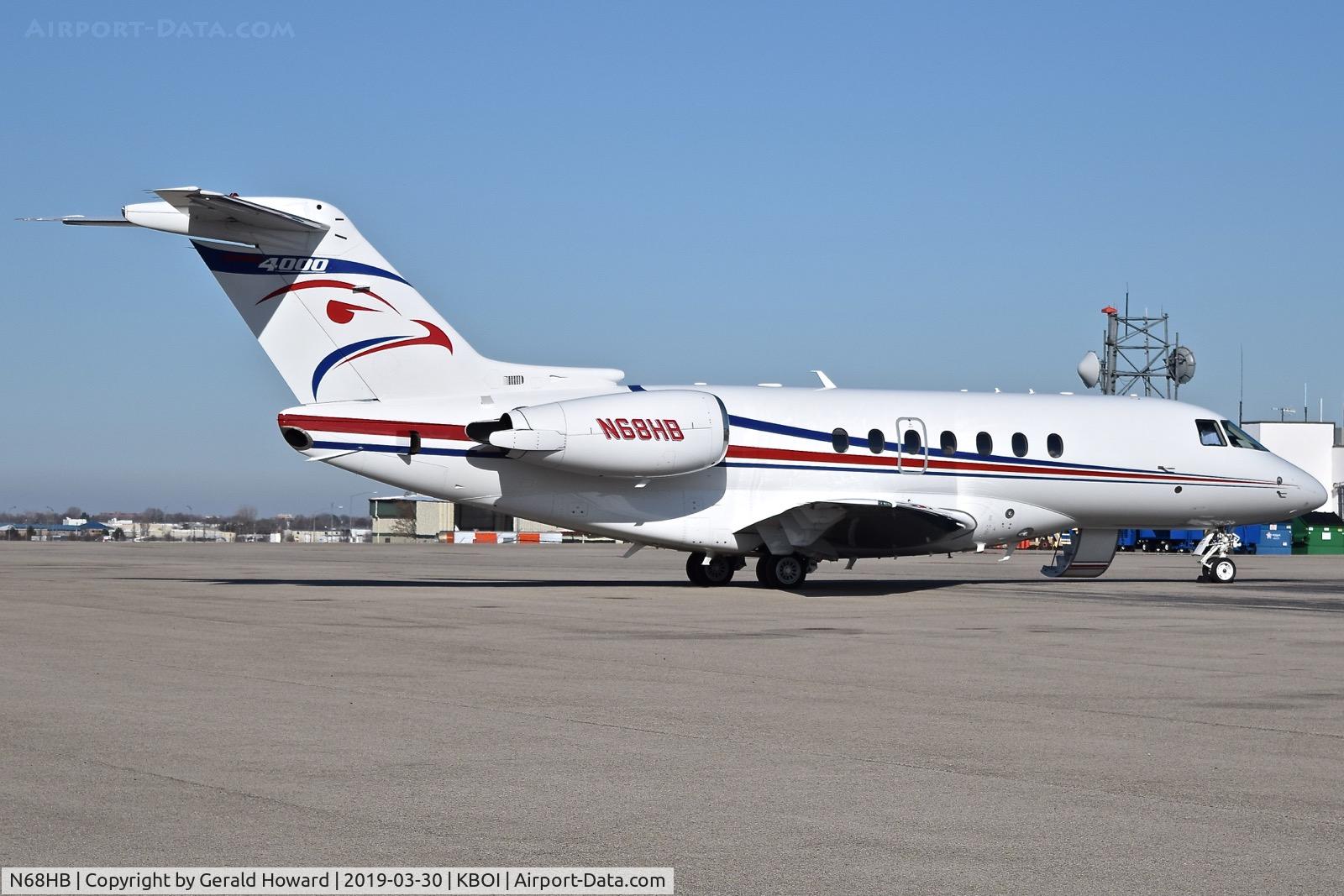 N68HB, 2011 Hawker Beechcraft 4000 C/N RC-68, Parked on the north GA ramp.