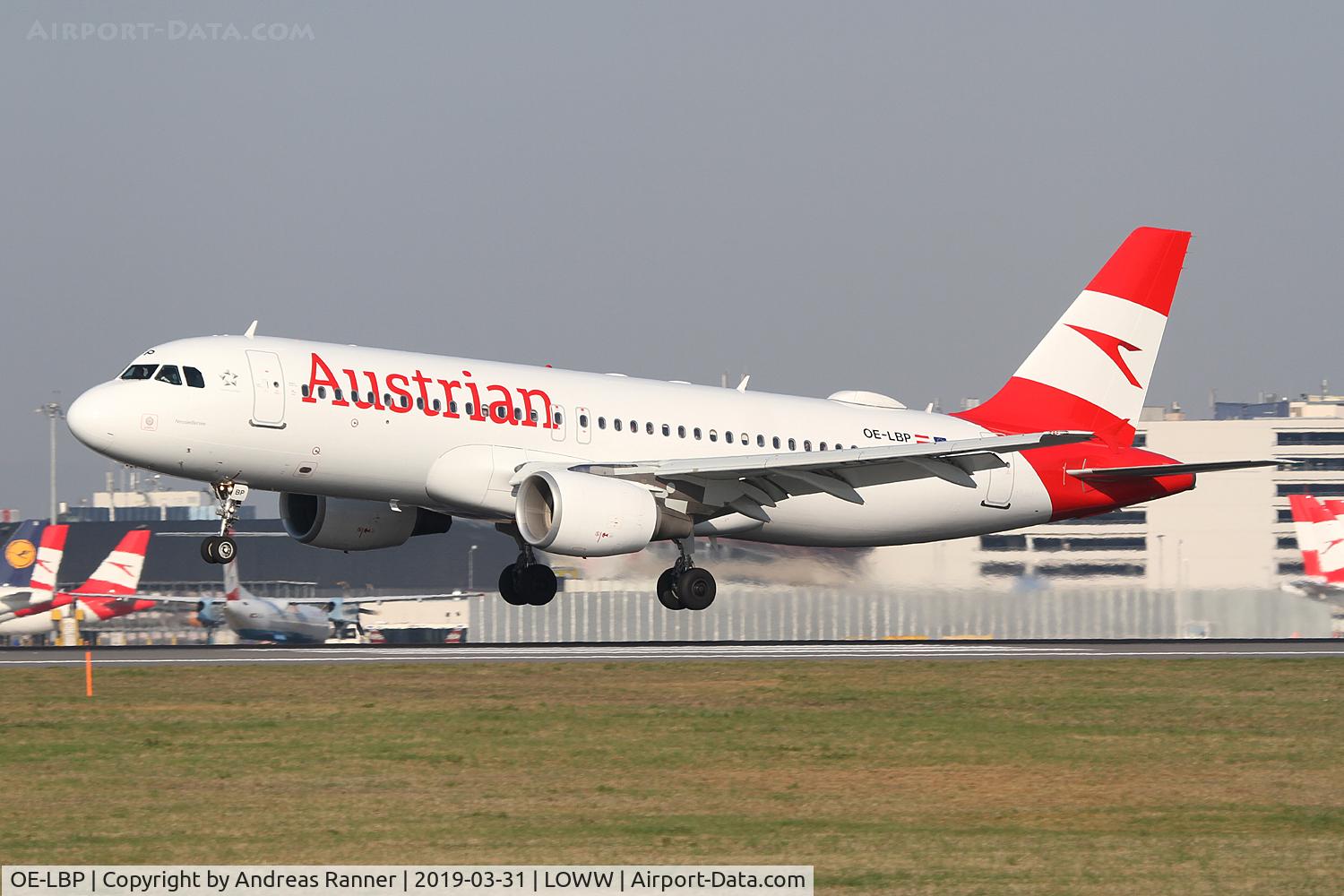 OE-LBP, 1998 Airbus A320-214 C/N 797, Austrian Airlines A320