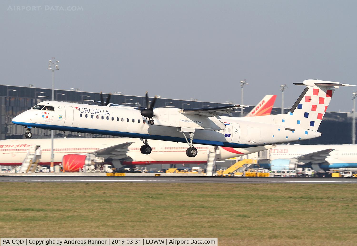 9A-CQD, 2009 De Havilland Canada DHC-8-402Q Dash 8 C/N 4260, Croatia Airlines DHC-8