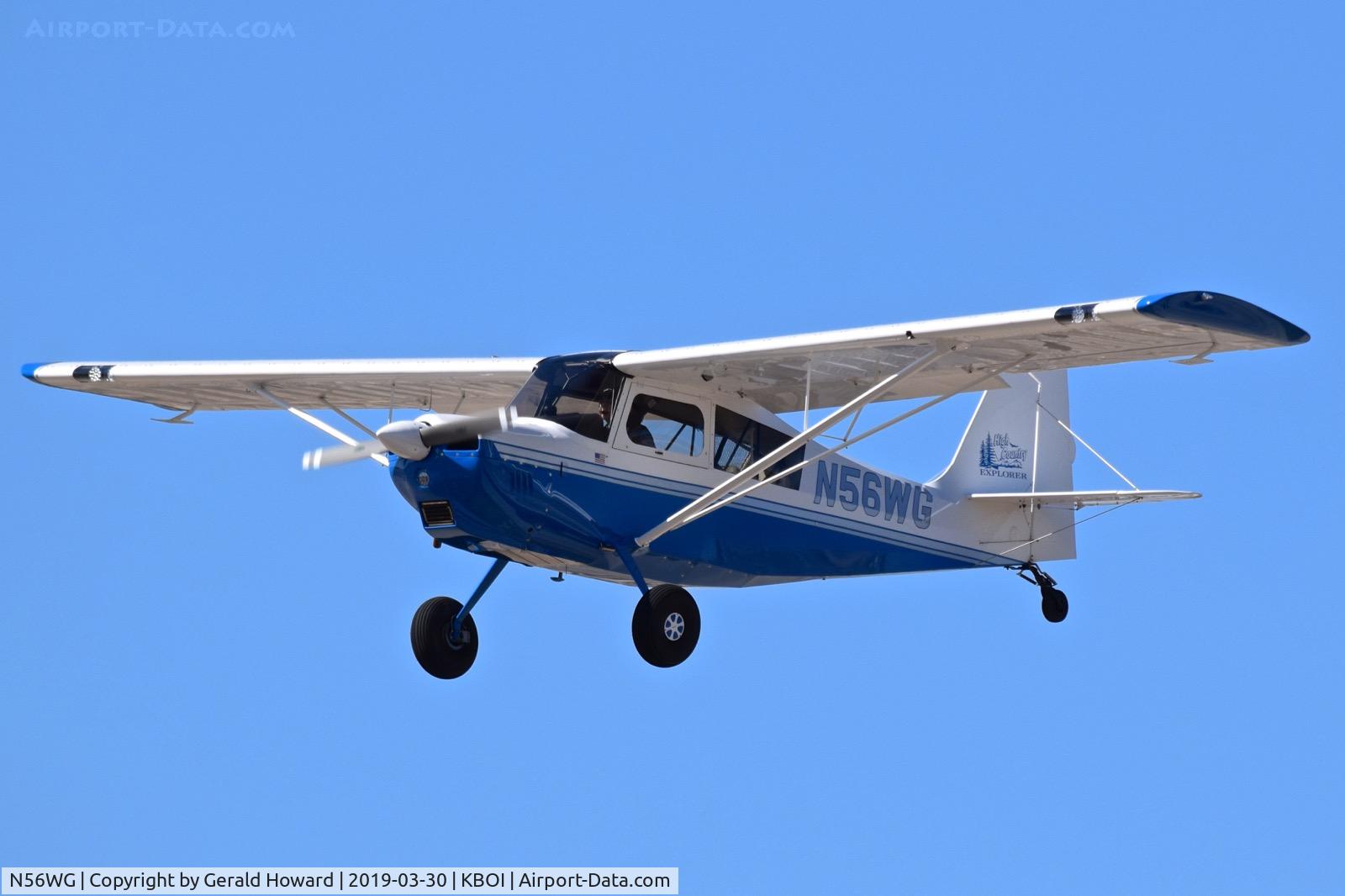 N56WG, 2018 American Champion 7GCBC C/N 1474-2018, Approach to RWY 10R.