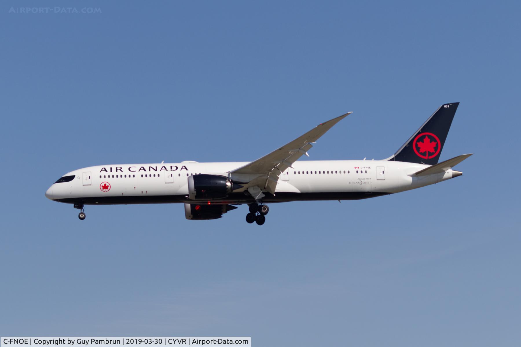 C-FNOE, 2015 Boeing 787-9 Dreamliner C/N 35265, Landing