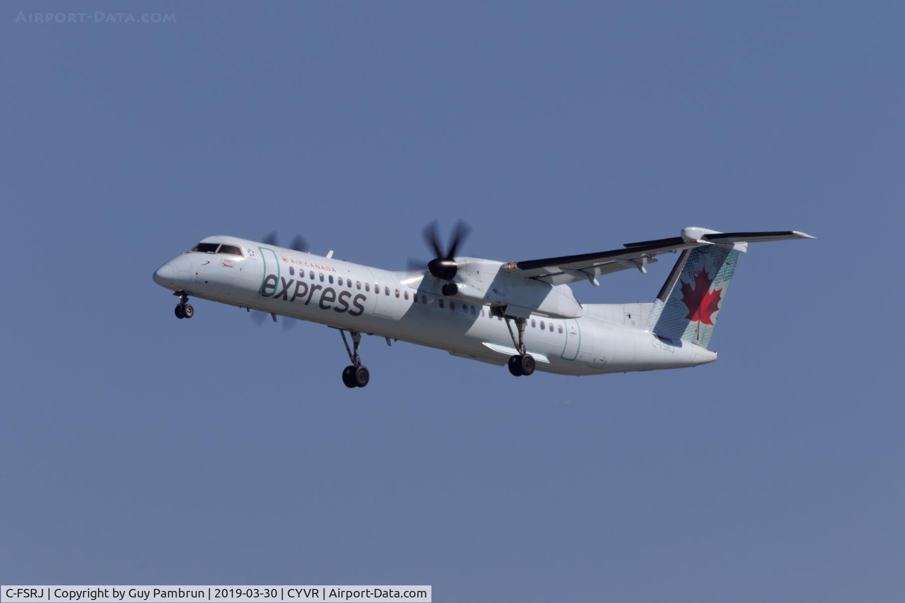 C-FSRJ, 2007 De Havilland Canada DHC-8-402Q Dash 8 C/N 4165, Landing