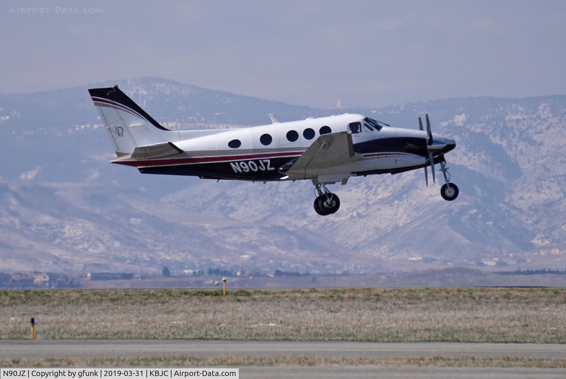 N90JZ, 1990 Beech C90A King Air C/N LJ-1239, at Rocky Mountain Metro