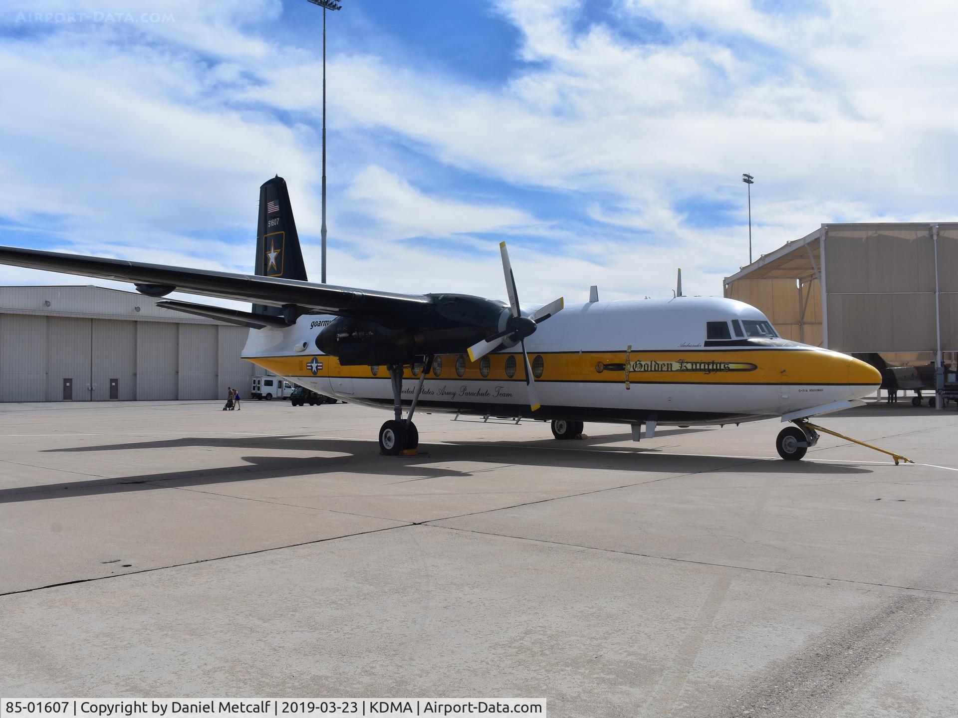 85-01607, 1985 Fokker C-31A (F27-400M) Troopship C/N 10652, Seen at the Thunder & Lightning Over Arizona Air Show