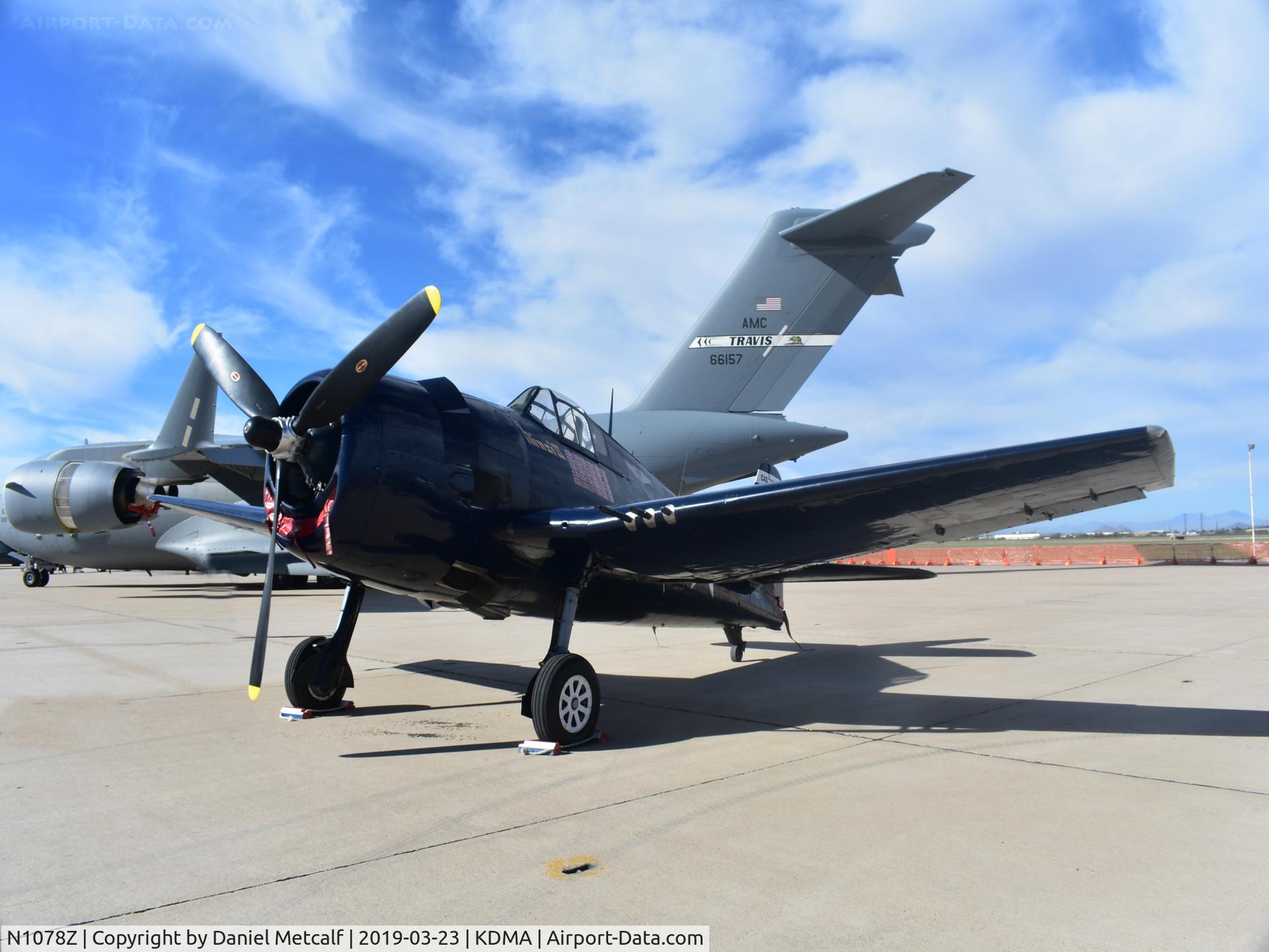 N1078Z, 1963 Grumman F6F-5 Hellcat C/N 27354801-66, Seen at the Thunder & Lightning Over Arizona Air Show