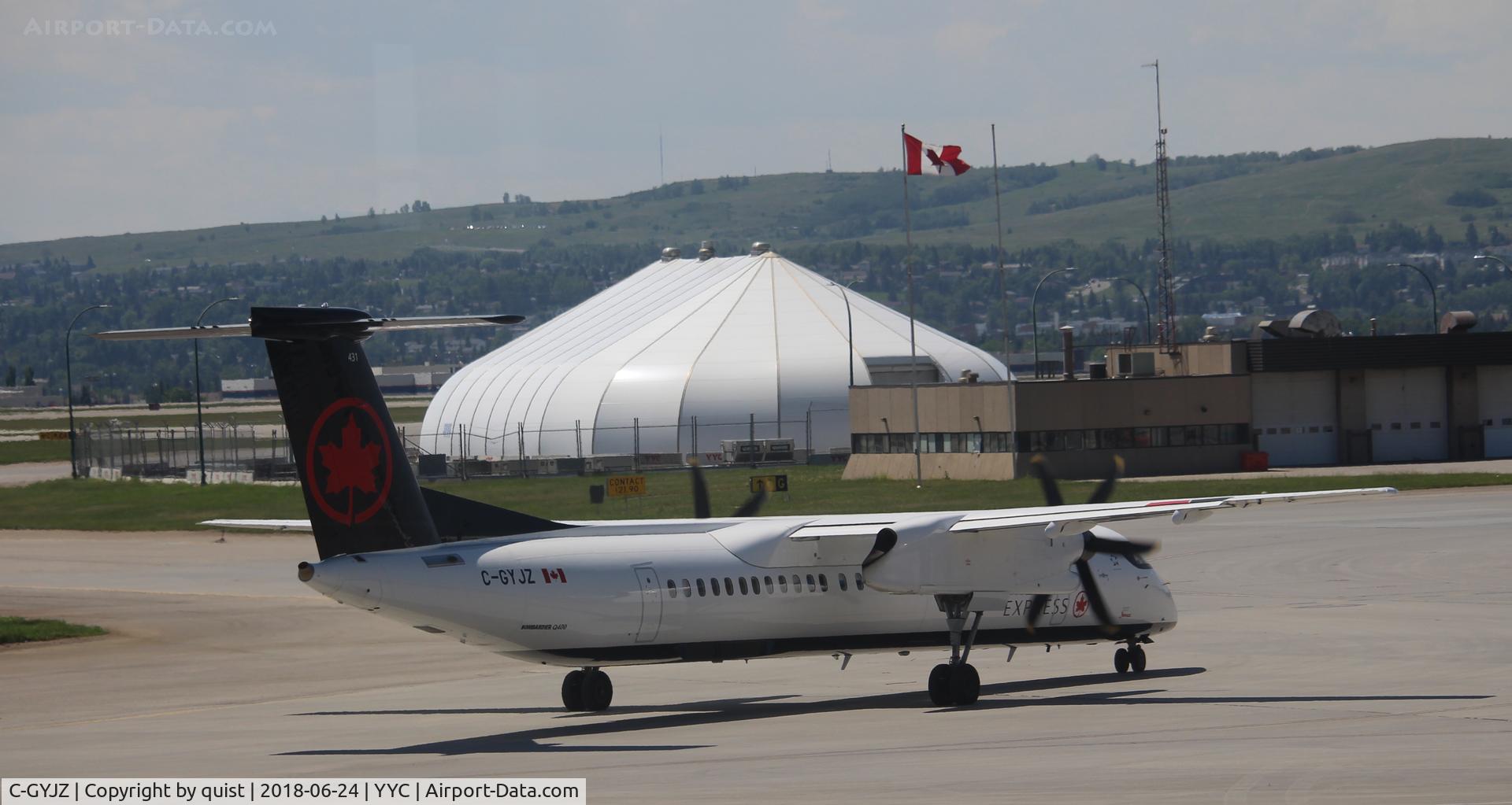 C-GYJZ, 2016 Bombardier DHC-8-402 Q400 Dash 8 C/N 4524, New livery