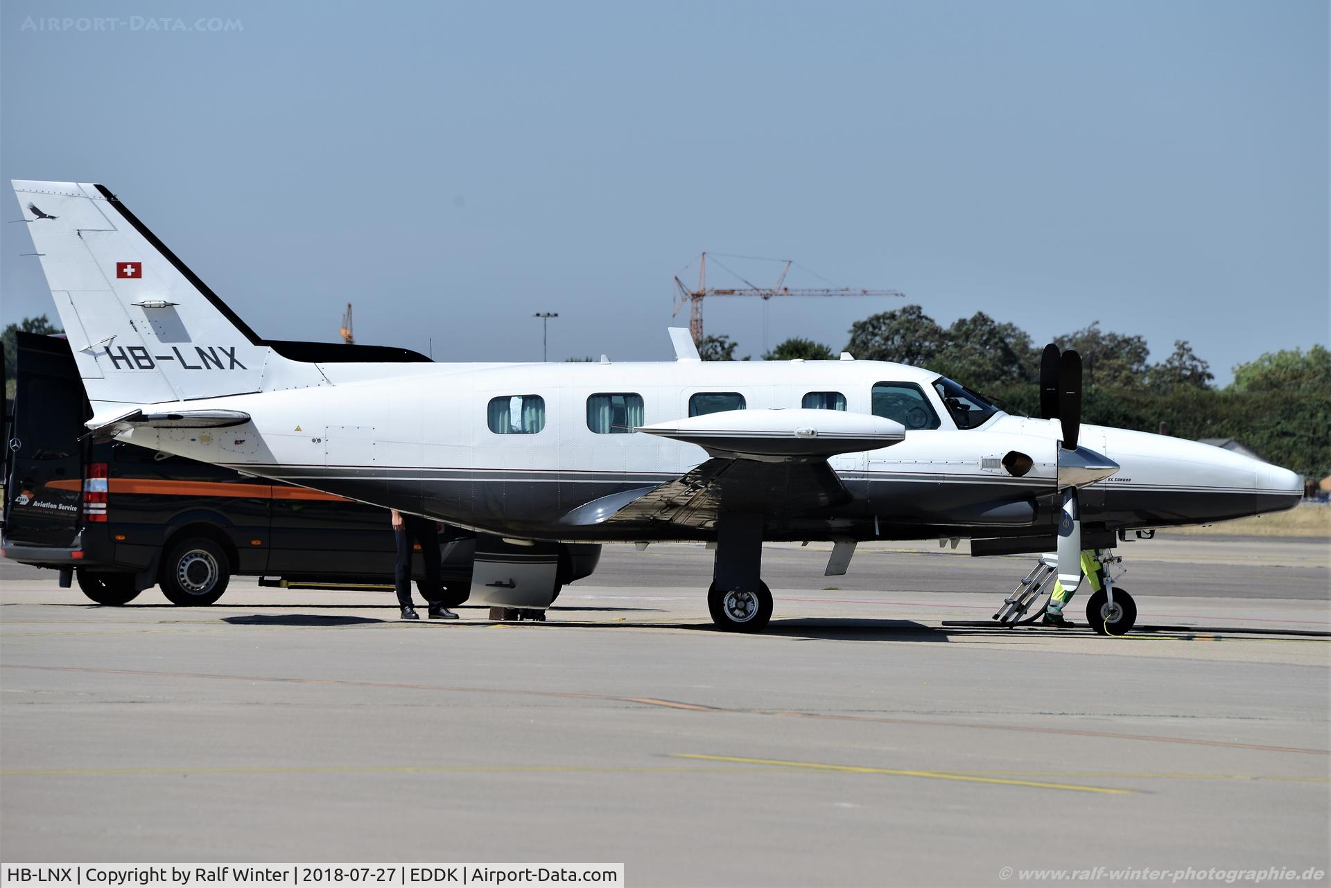 HB-LNX, 1982 Piper PA-31T2 Cheyenne IIXL C/N 31T-8166050, Piper PA-31T2 Cheyenne 2XL - TSW Transwing Ltd - 31t-8166959 - HB-LNX - 27.07.2018 - CGN