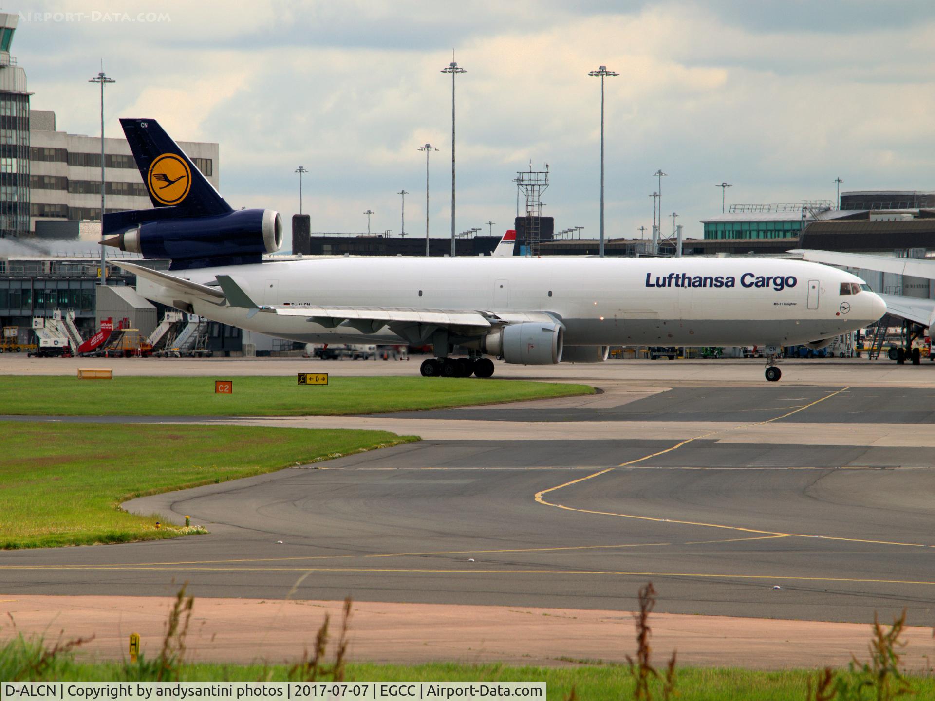 D-ALCN, 2001 McDonnell Douglas MD-11F C/N 48806, taxing out for take off photo taken at the [AVP]