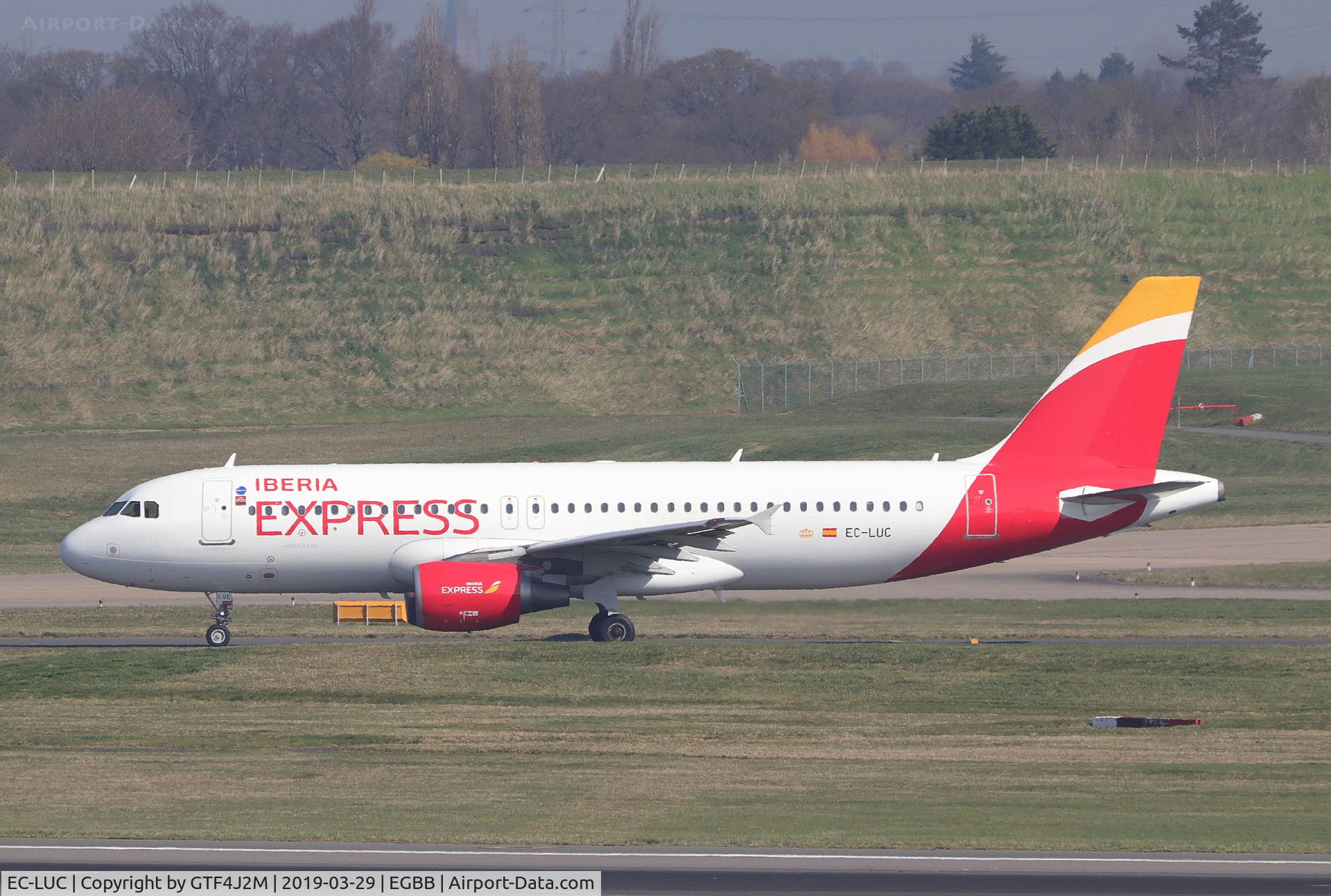 EC-LUC, 1999 Airbus A320-214 C/N 1059, EC-LUC at Birmingham 29.3.19