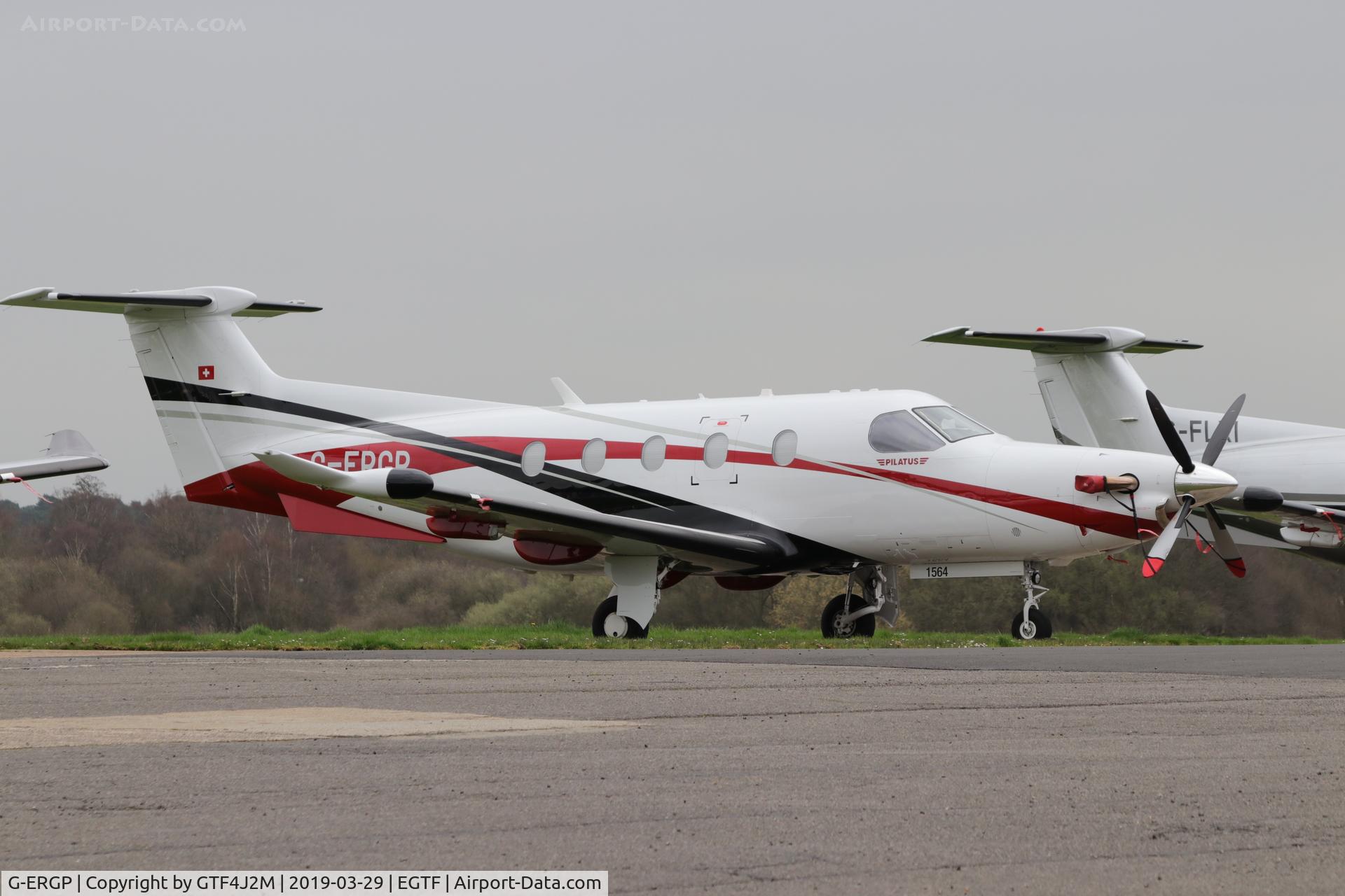 G-ERGP, 2015 Pilatus PC-12/47E C/N 1564, G-ERGP at Fairoaks 23.3.19